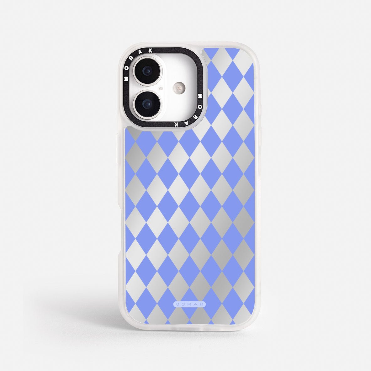 Case Blue Diamonds - Espejo Premium – Protección antigolpe | Diseño colombiano | Morak