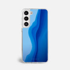 Case Funda Blue soul - Blanco Premium Para iPhone 17-12 Samsung S26-S22