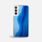 Case Funda Blue soul - Blanco Premium Para iPhone 17-12 Samsung S26-S22