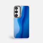 Case Funda Blue soul - Blanco Premium Para iPhone 17-12 Samsung S26-S22