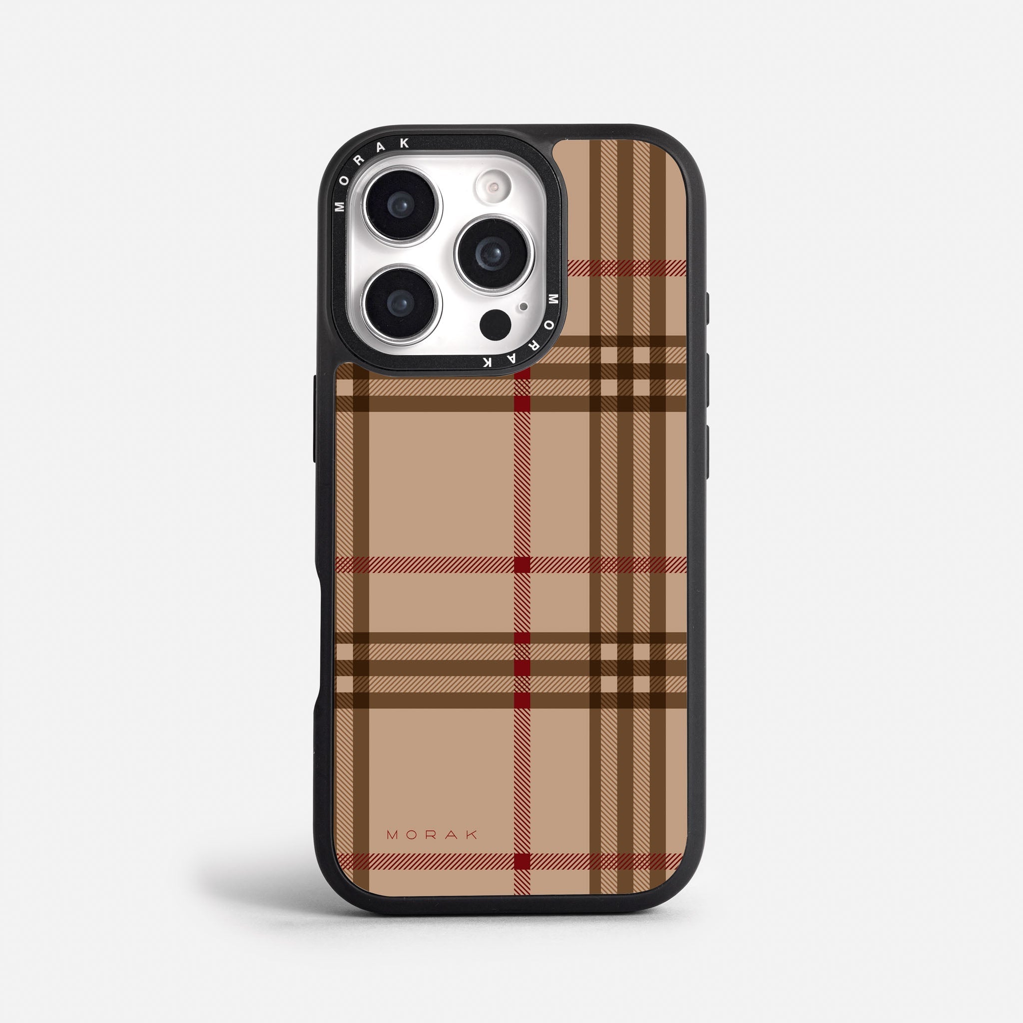 Case Classic Tartan - Blanco Premium – Protección antigolpe | Diseño colombiano | Morak
