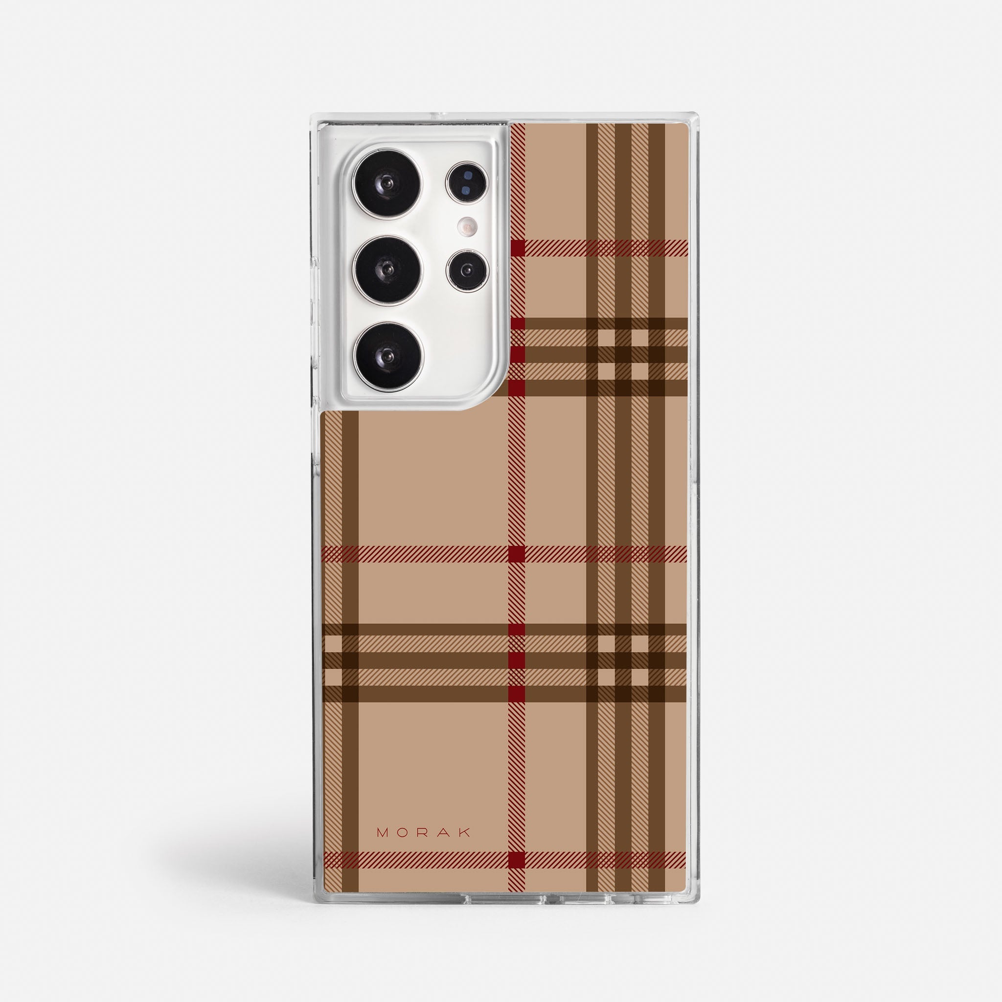 Case Classic Tartan - Blanco Premium – Protección antigolpe | Diseño colombiano | Morak
