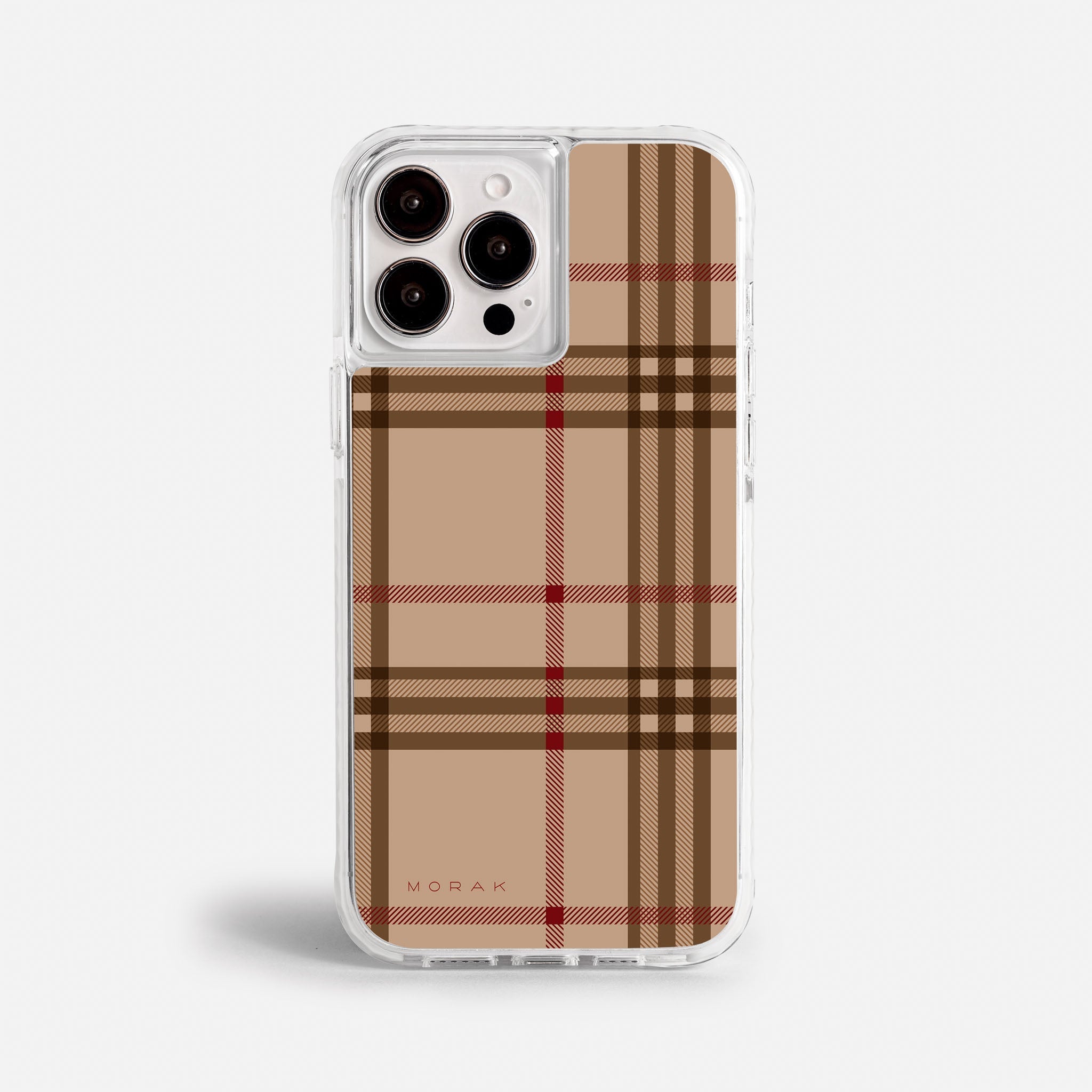 Case Classic Tartan - Blanco Premium – Protección antigolpe | Diseño colombiano | Morak