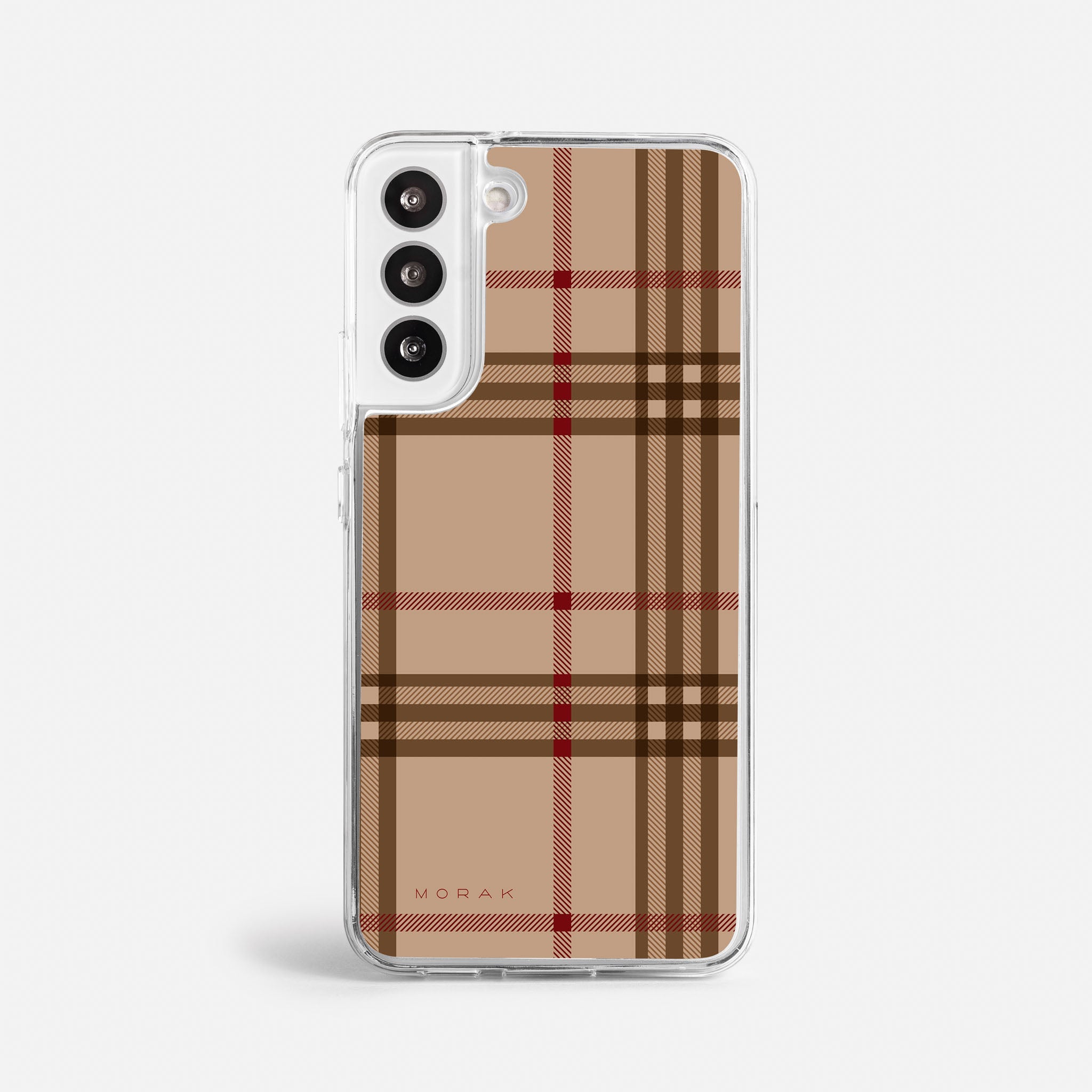 Case Classic Tartan - Blanco Premium – Protección antigolpe | Diseño colombiano | Morak