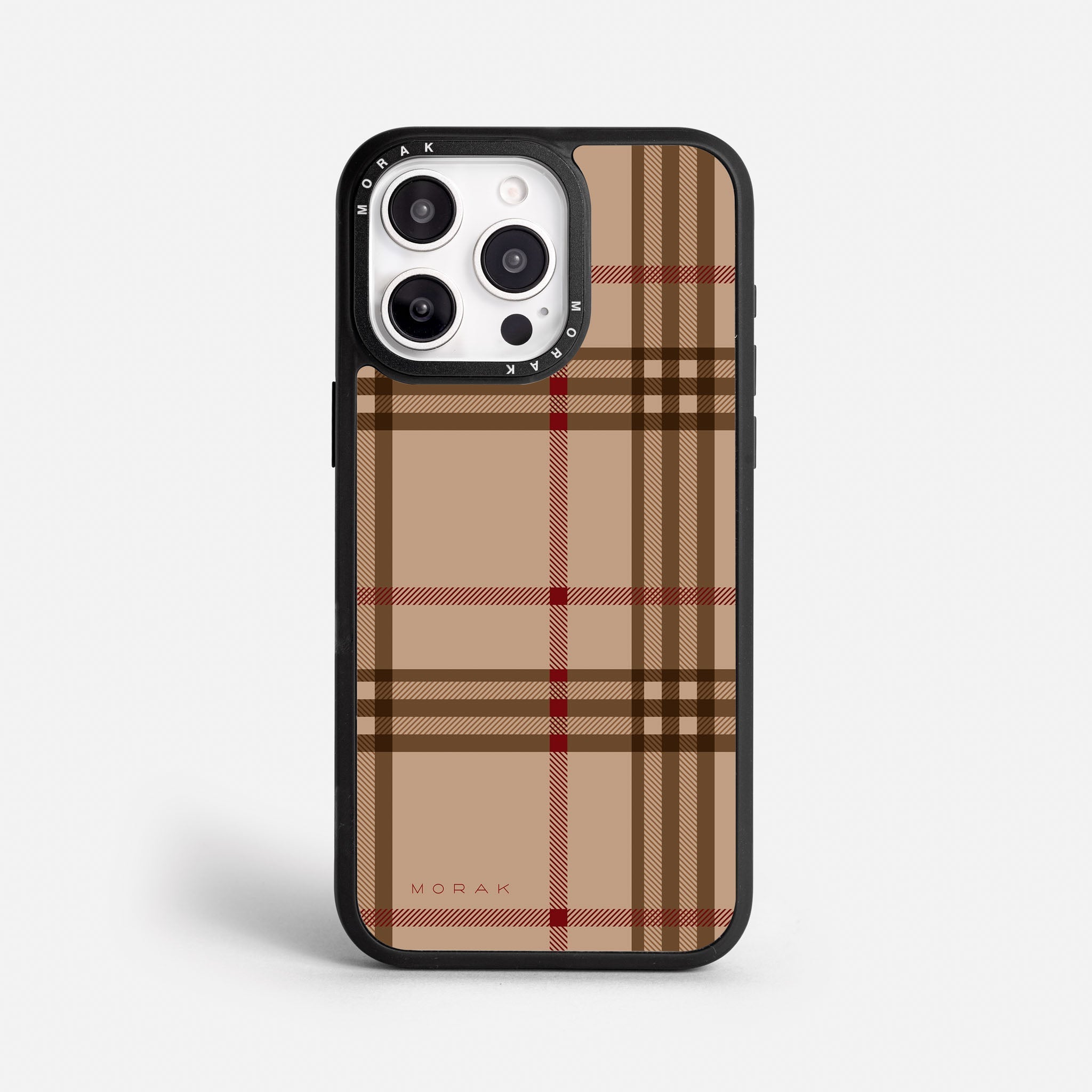 Case Classic Tartan - Blanco Premium – Protección antigolpe | Diseño colombiano | Morak