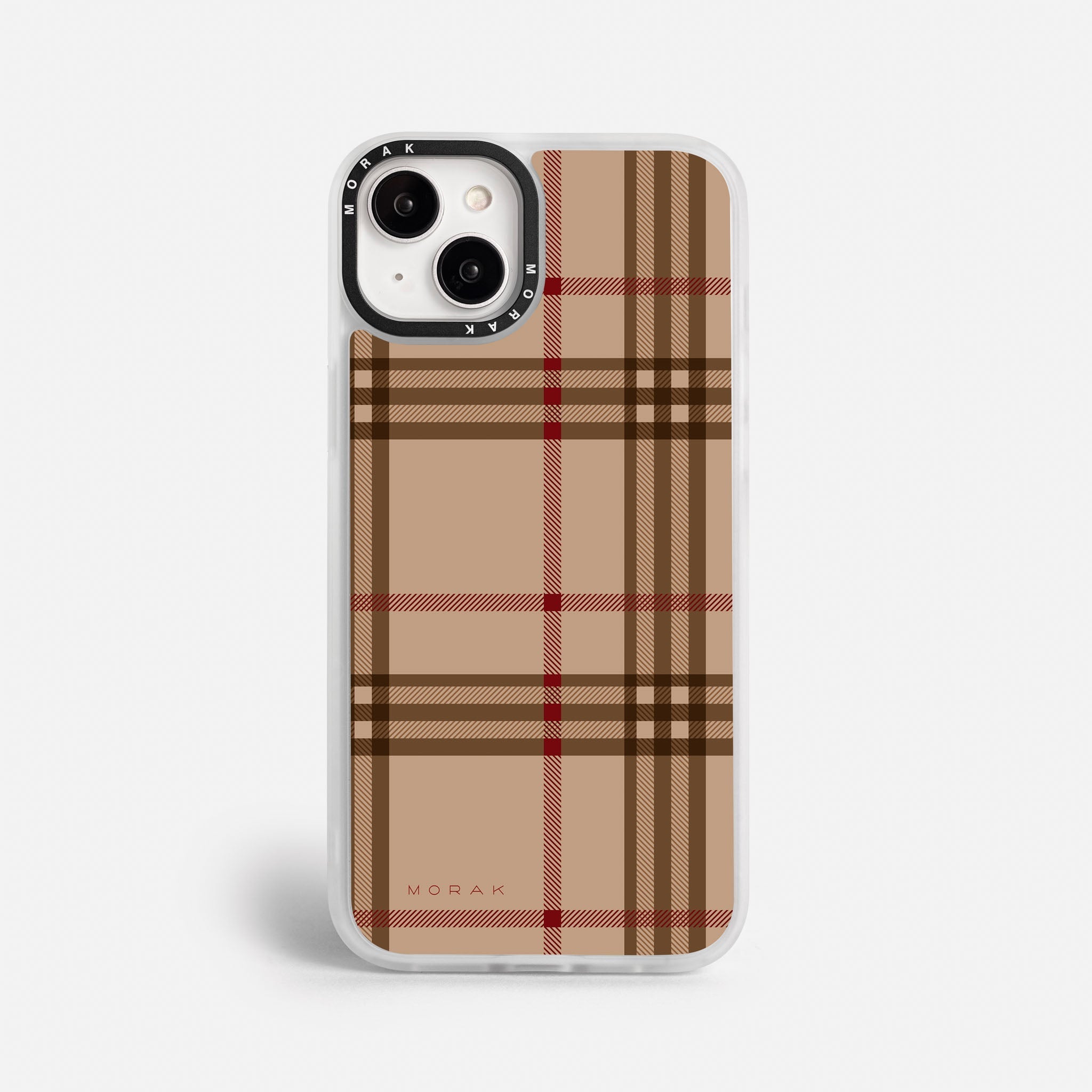 Case Classic Tartan - Blanco Premium – Protección antigolpe | Diseño colombiano | Morak