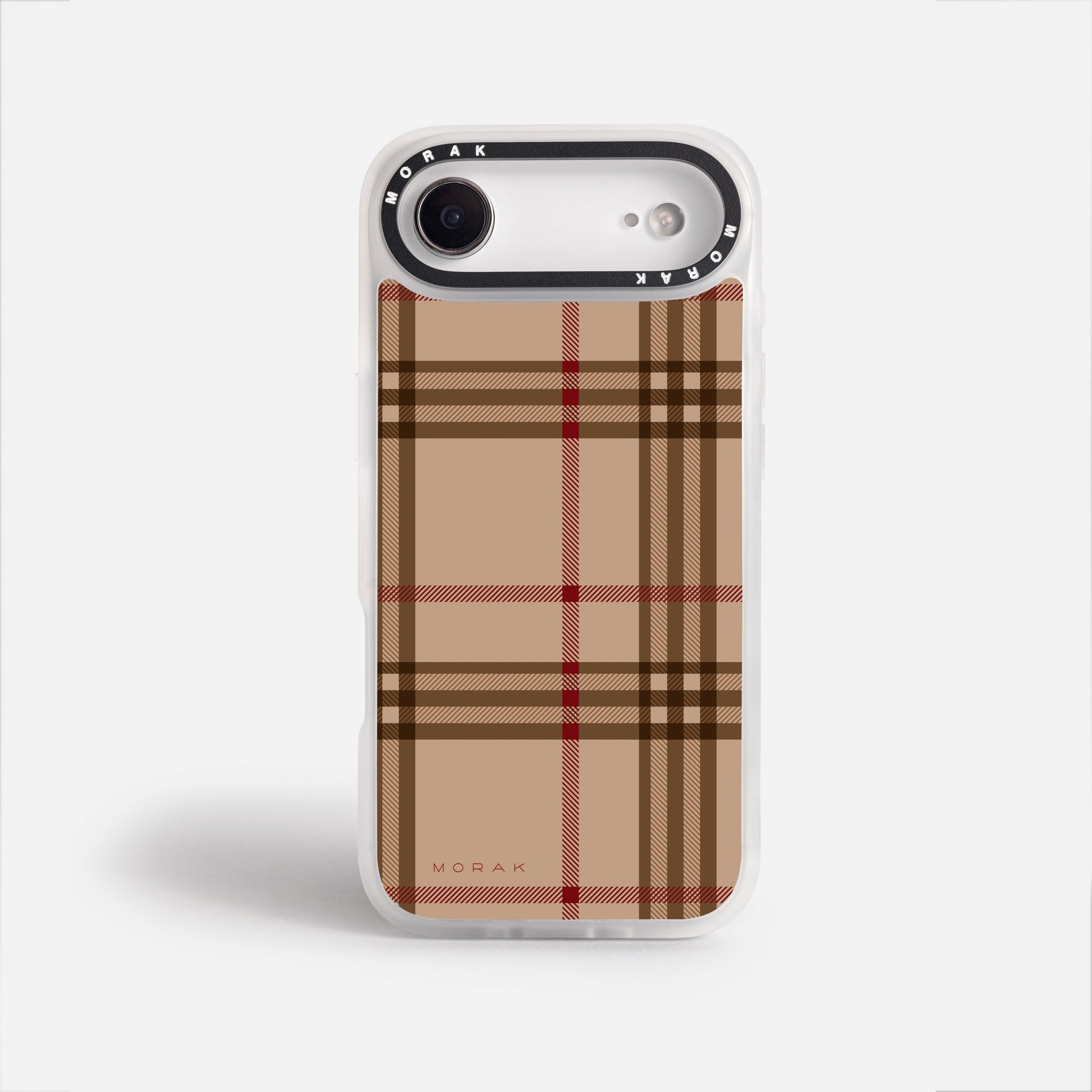 Case Classic Tartan - Blanco Premium – Protección antigolpe | Diseño colombiano | Morak