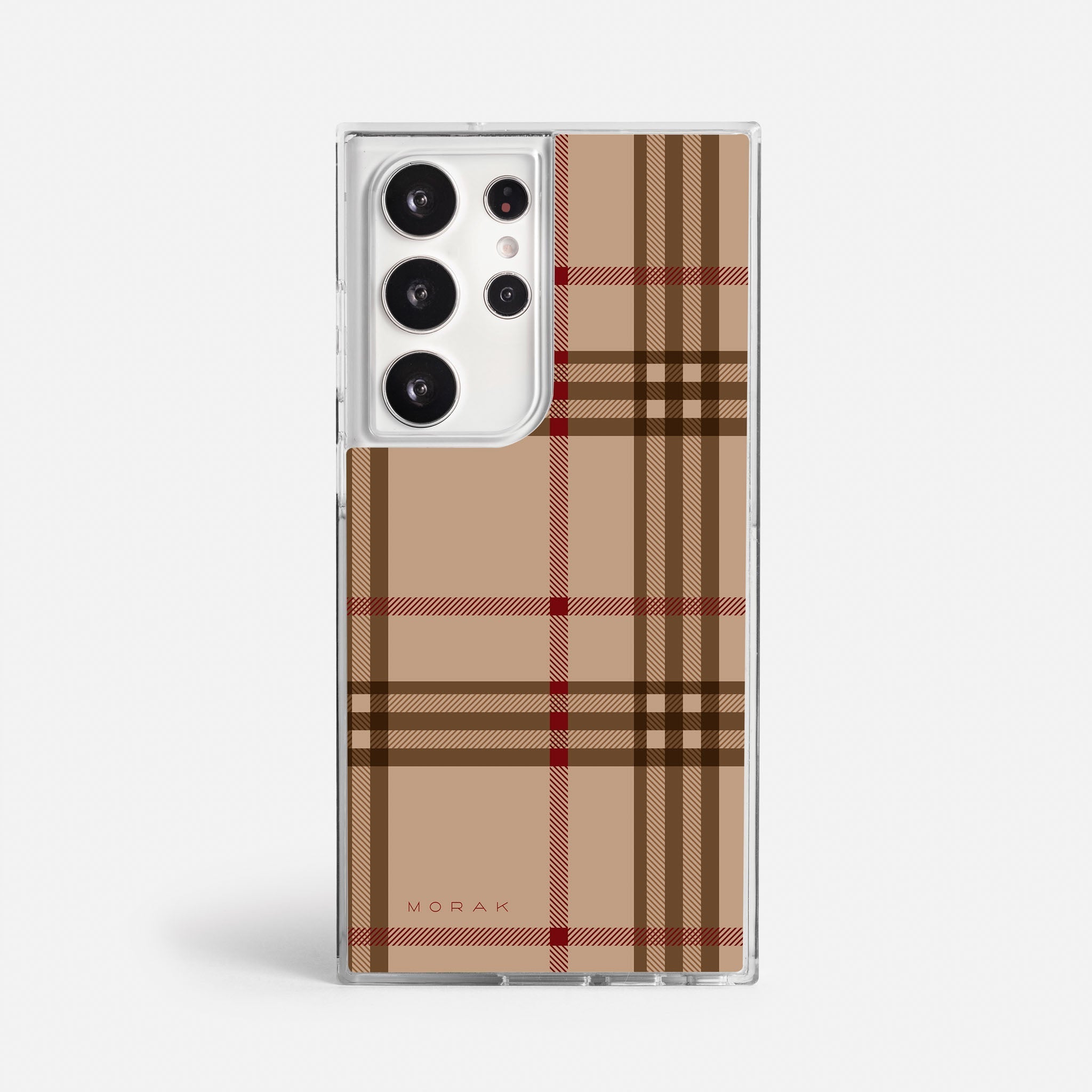 Case Classic Tartan - Blanco Premium – Protección antigolpe | Diseño colombiano | Morak