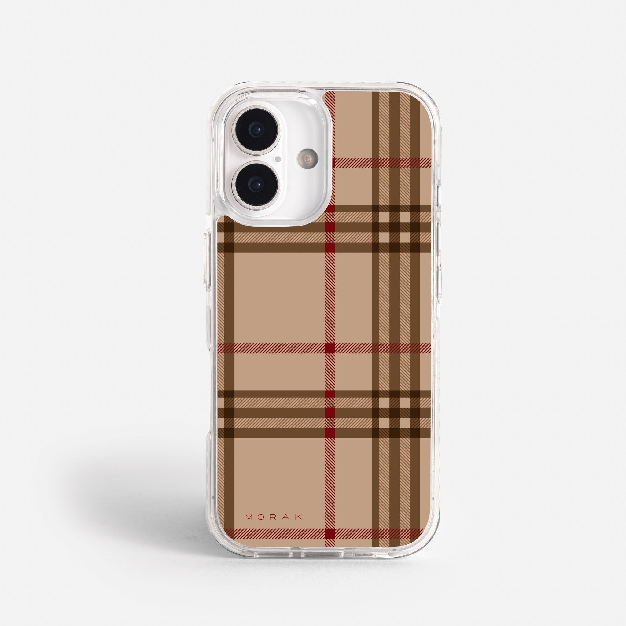 Case Classic Tartan - Blanco Premium – Protección antigolpe | Diseño colombiano | Morak