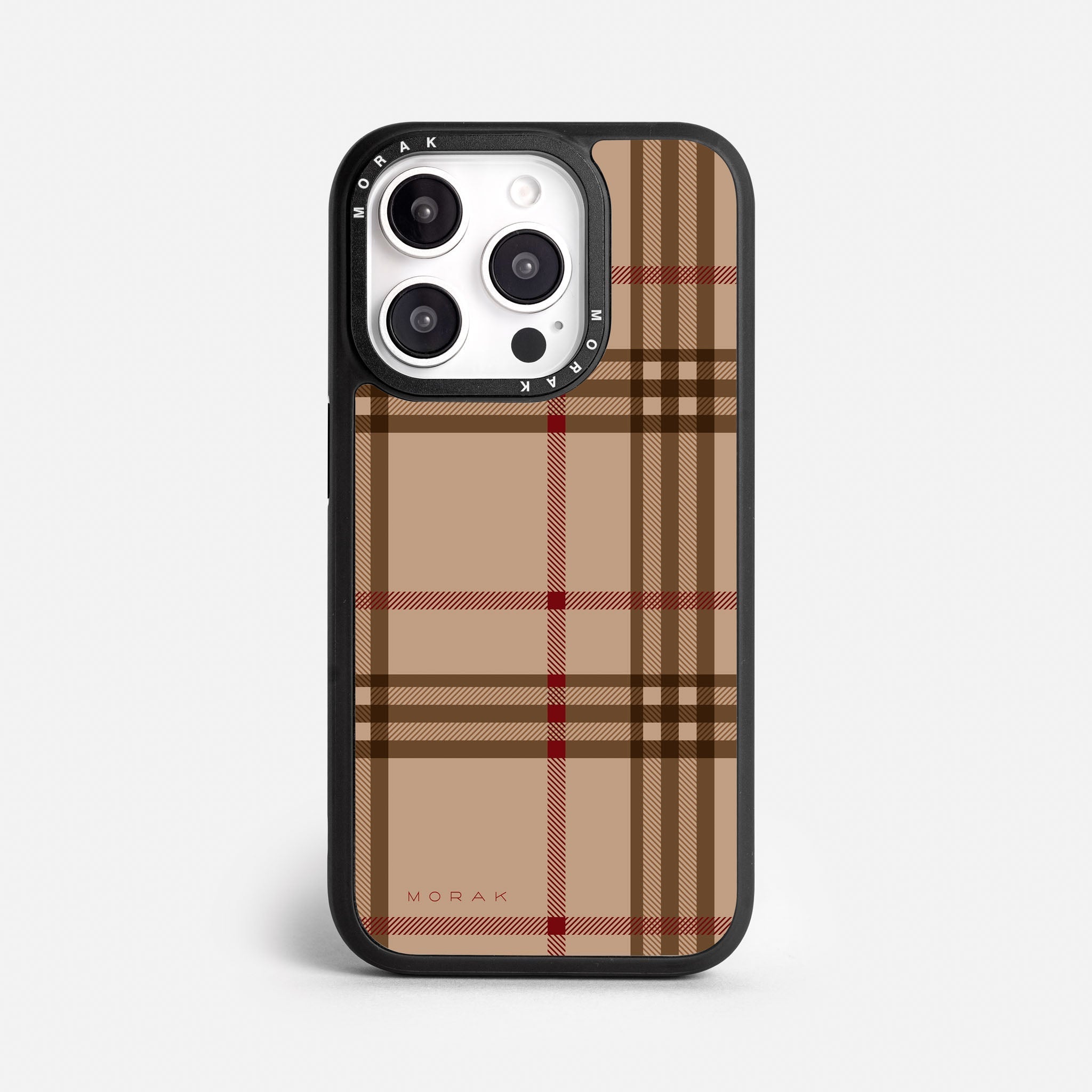 Case Classic Tartan - Blanco Premium – Protección antigolpe | Diseño colombiano | Morak