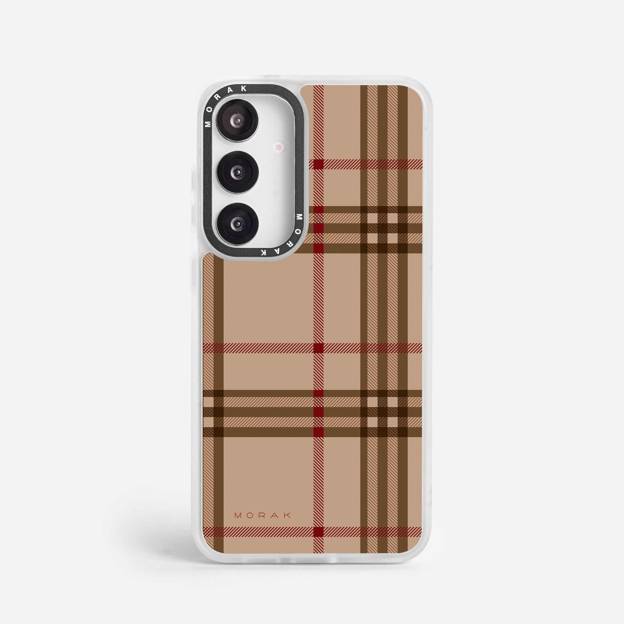 Case Classic Tartan - Blanco Premium – Protección antigolpe | Diseño colombiano | Morak