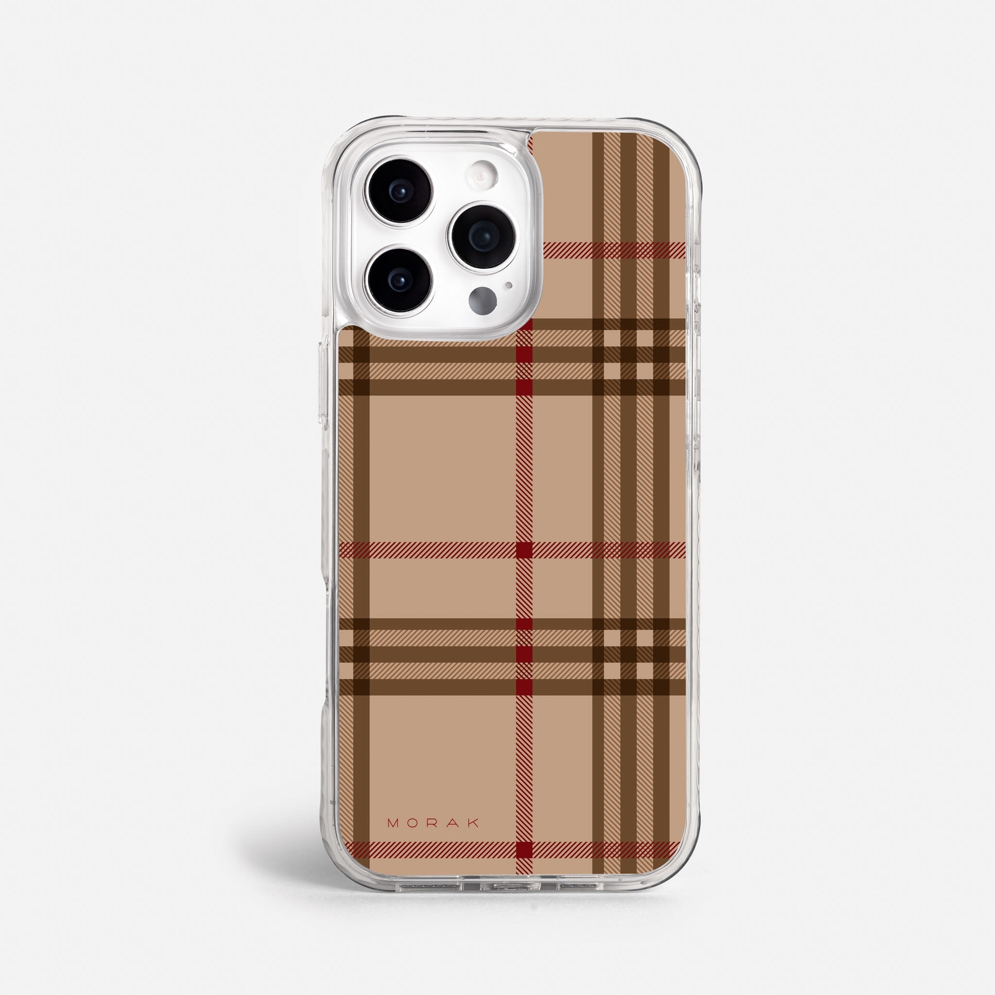 Case Classic Tartan - Blanco Premium – Protección antigolpe | Diseño colombiano | Morak