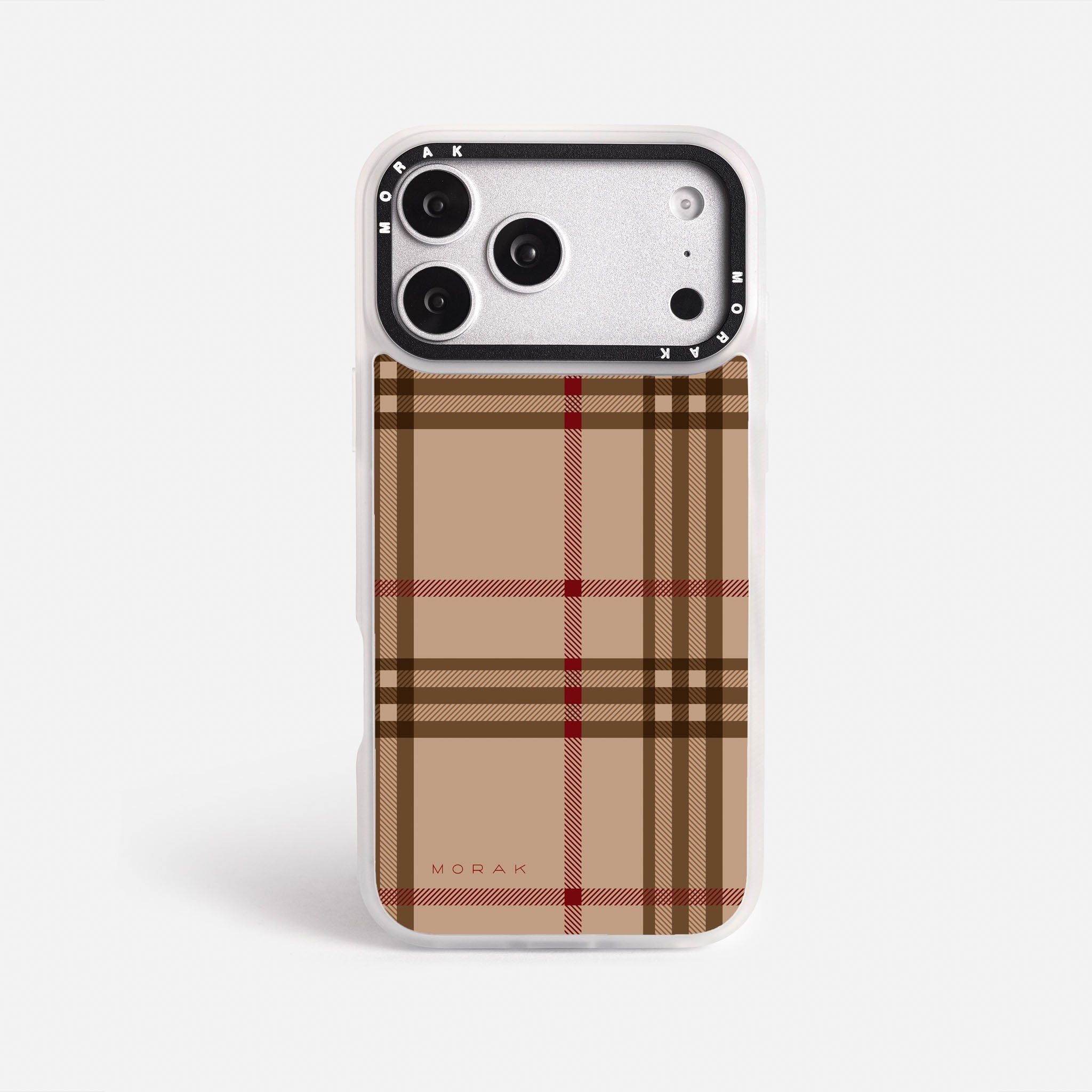 Case Classic Tartan - Blanco Premium – Protección antigolpe | Diseño colombiano | Morak