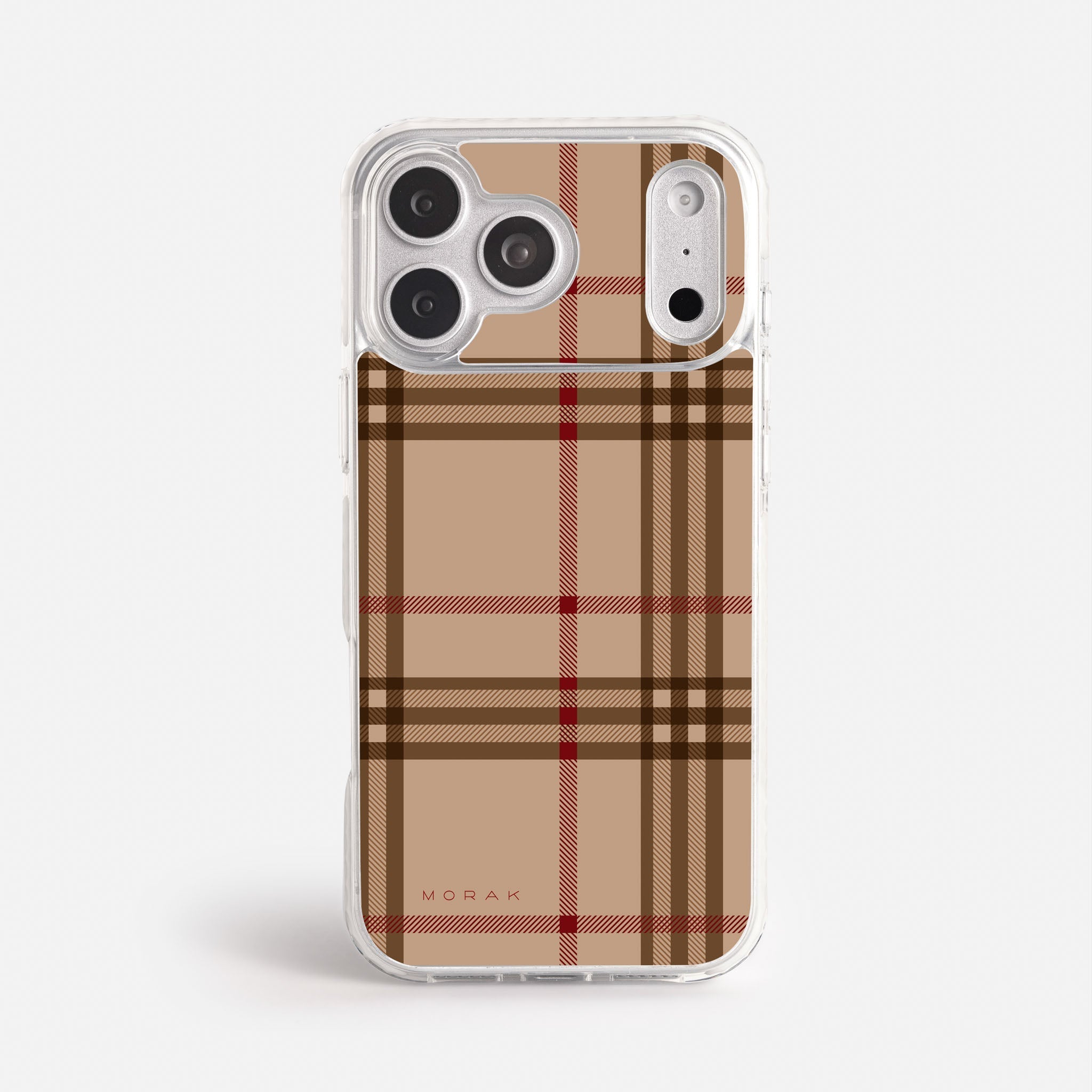 Case Classic Tartan - Blanco Premium – Protección antigolpe | Diseño colombiano | Morak