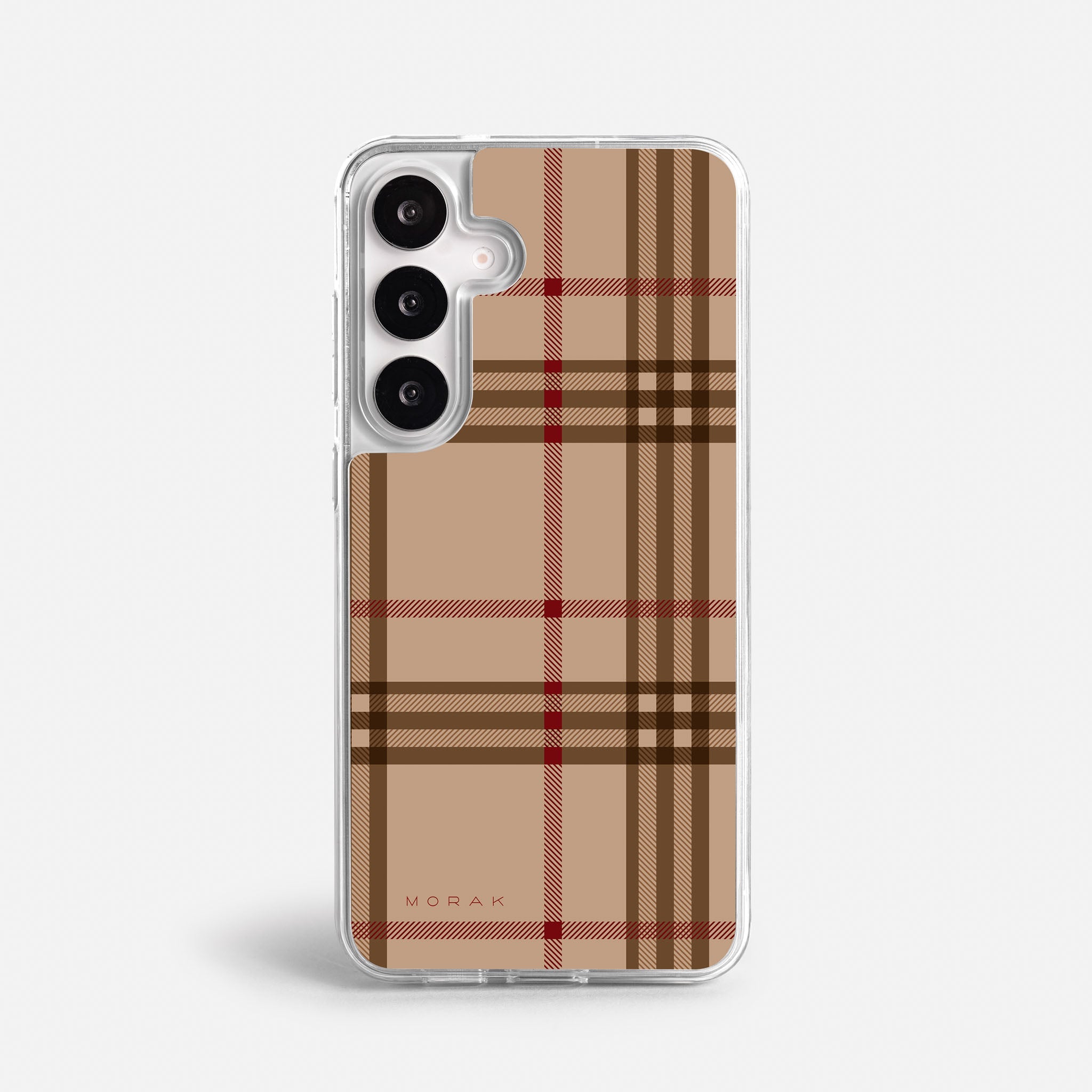Case Classic Tartan - Blanco Premium – Protección antigolpe | Diseño colombiano | Morak