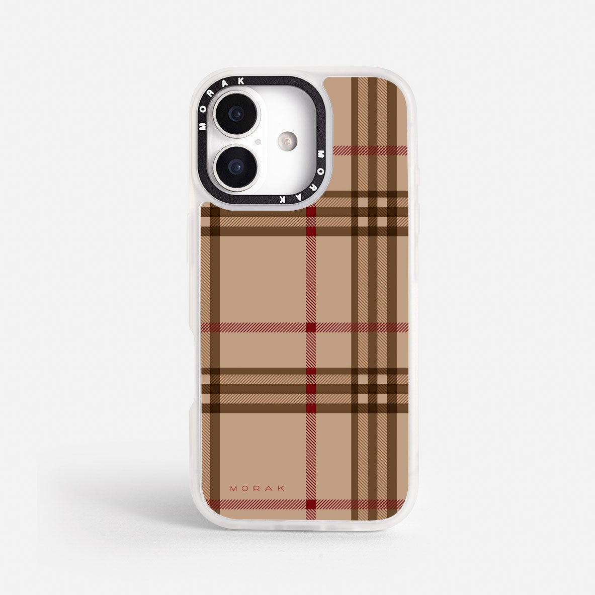 Case Classic Tartan - Blanco Premium – Protección antigolpe | Diseño colombiano | Morak