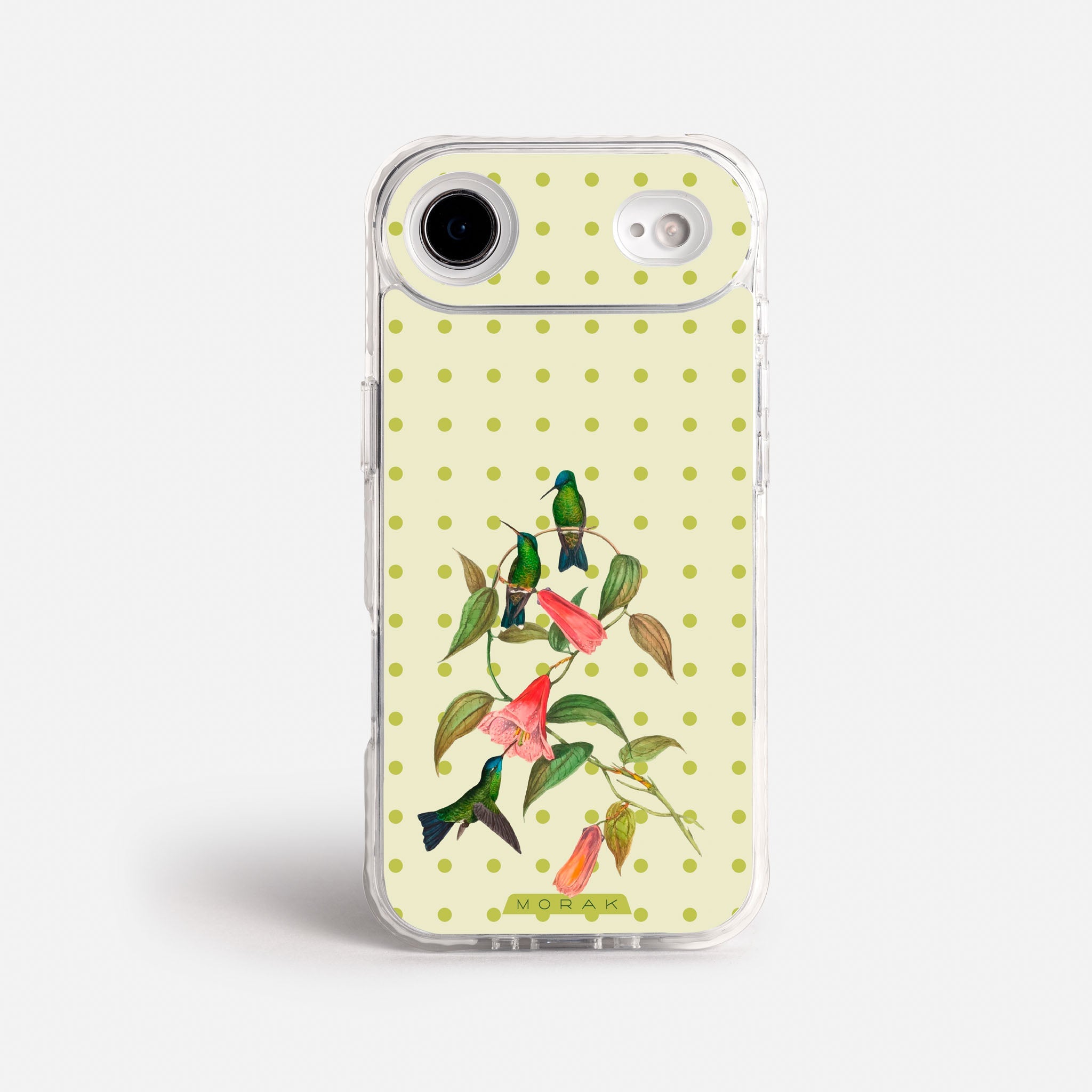 Case Colibrí Pop - Blanco Premium – Protección antigolpe | Diseño colombiano | Morak