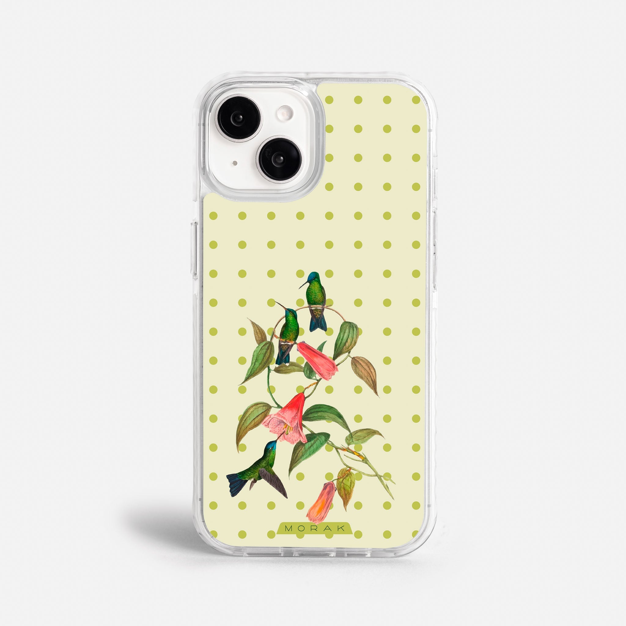 Case Colibrí Pop - Blanco Premium – Protección antigolpe | Diseño colombiano | Morak
