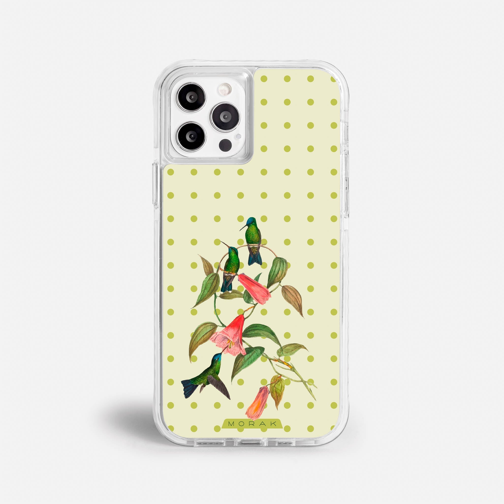Case Colibrí Pop - Blanco Premium – Protección antigolpe | Diseño colombiano | Morak
