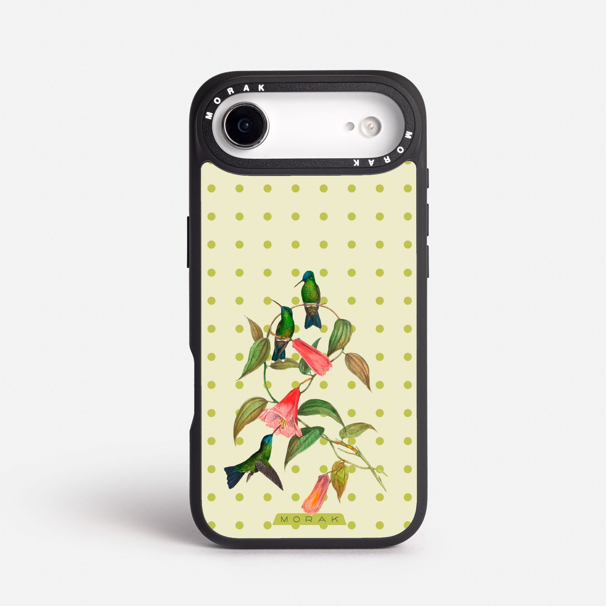 Case Colibrí Pop - Blanco Premium – Protección antigolpe | Diseño colombiano | Morak