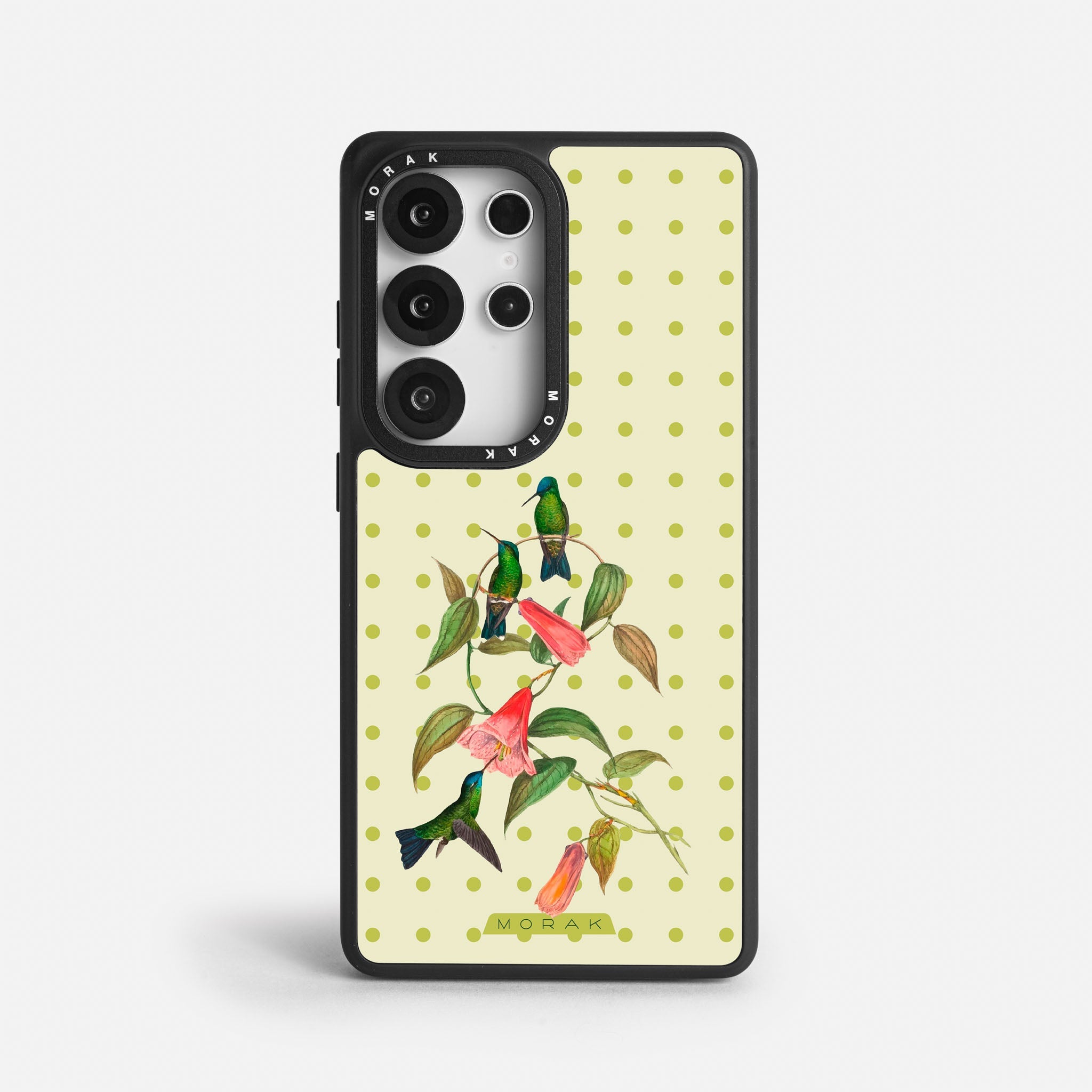 Case Colibrí Pop - Blanco Premium – Protección antigolpe | Diseño colombiano | Morak