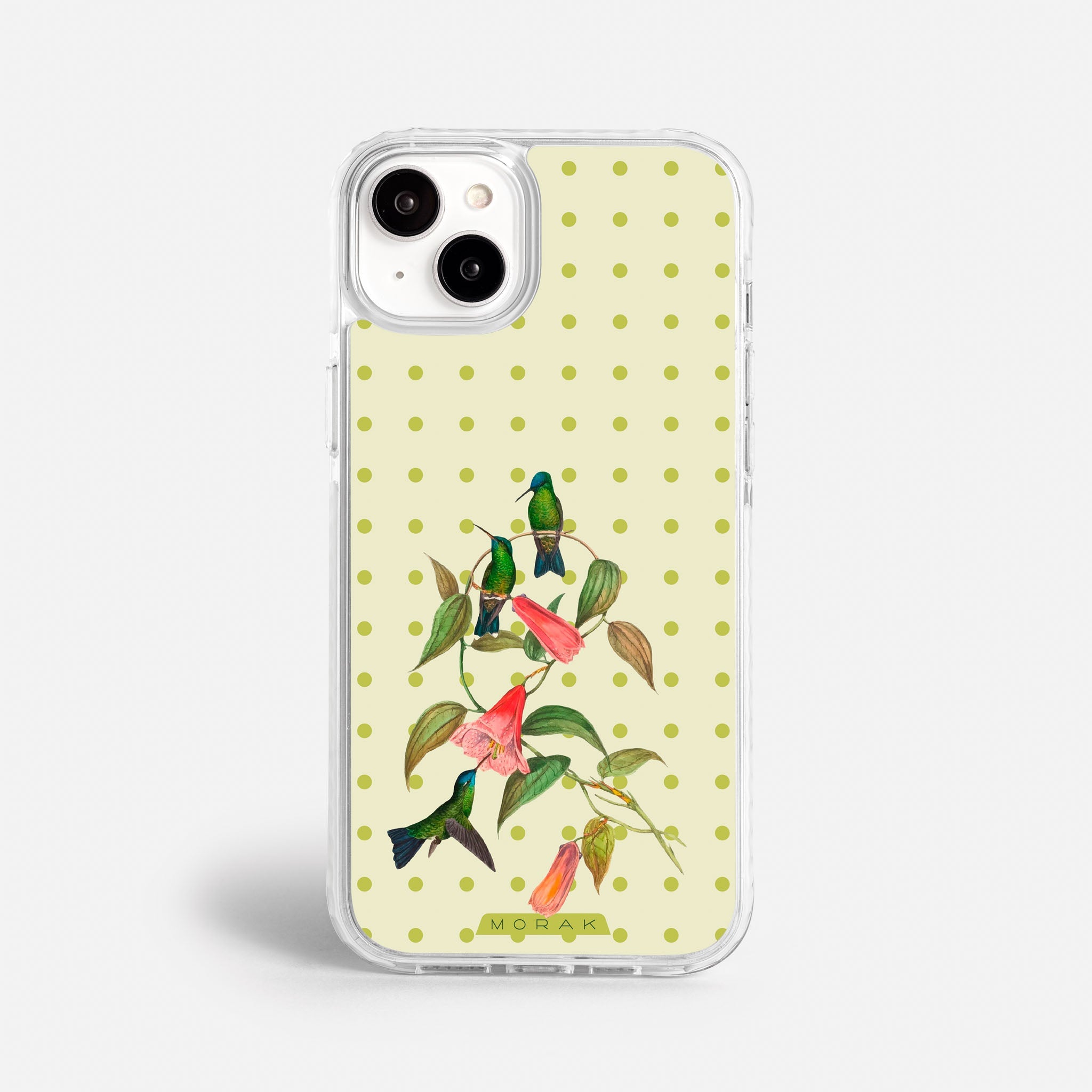 Case Colibrí Pop - Blanco Premium – Protección antigolpe | Diseño colombiano | Morak