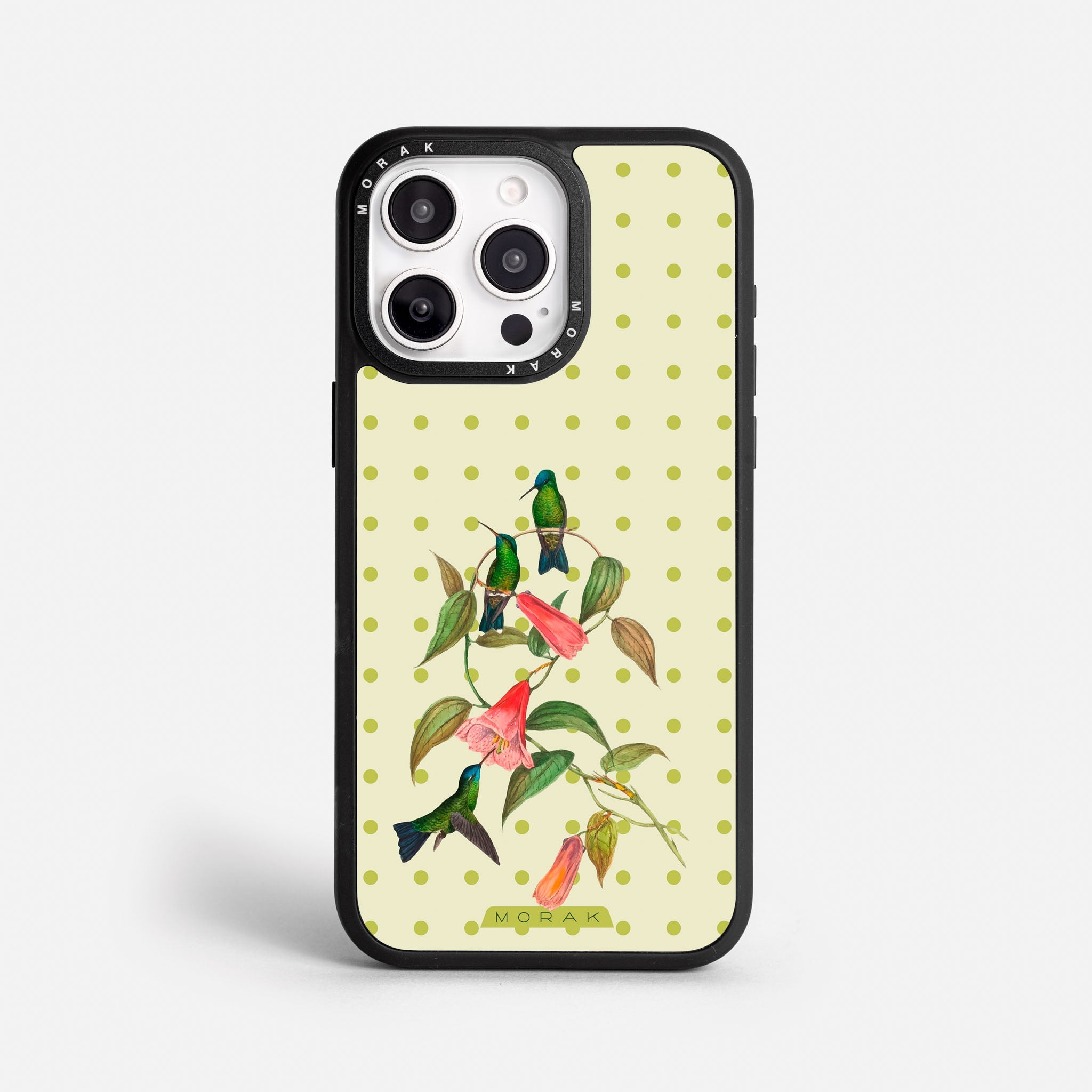 Case Colibrí Pop - Blanco Premium – Protección antigolpe | Diseño colombiano | Morak