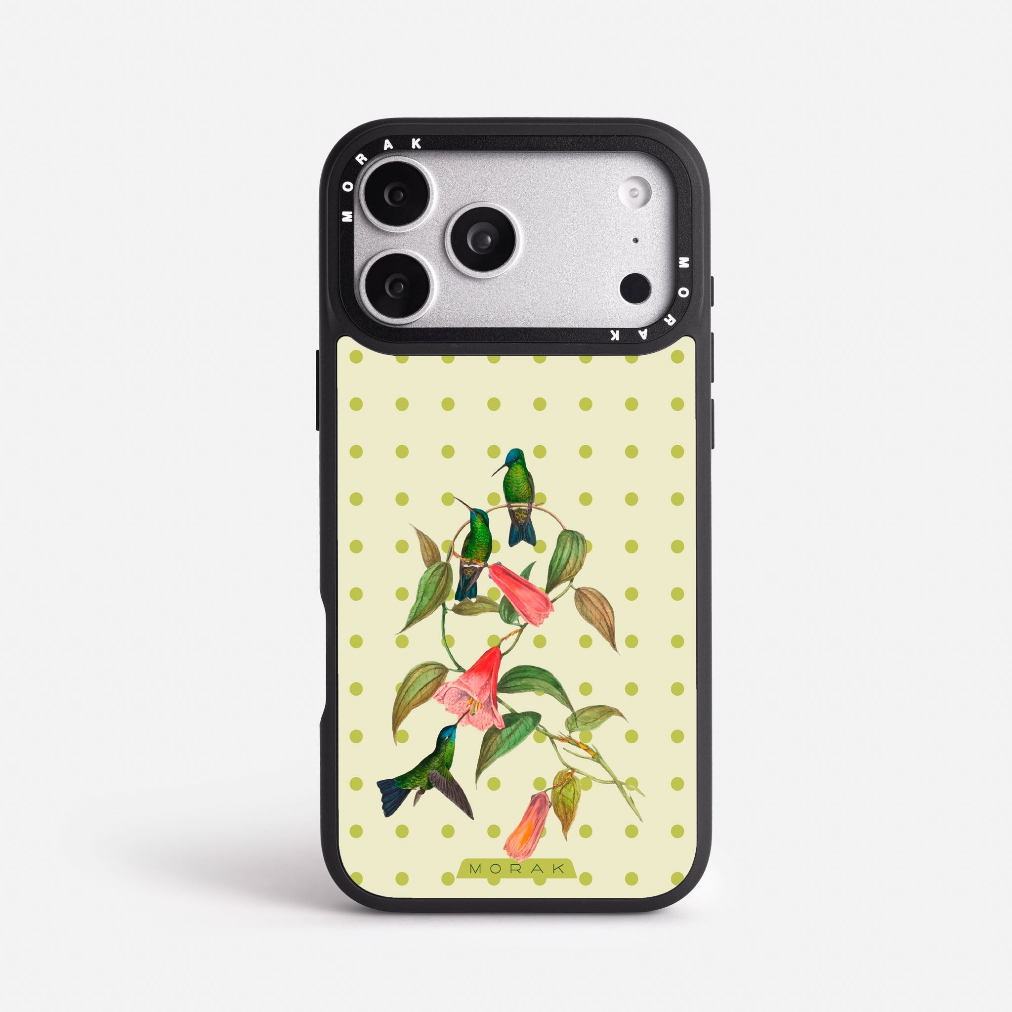 Case Colibrí Pop - Blanco Premium – Protección antigolpe | Diseño colombiano | Morak