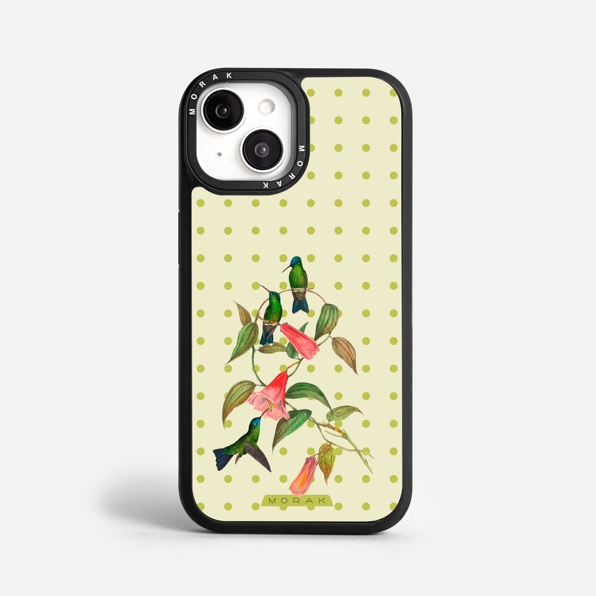 Case Colibrí Pop - Blanco Premium – Protección antigolpe | Diseño colombiano | Morak