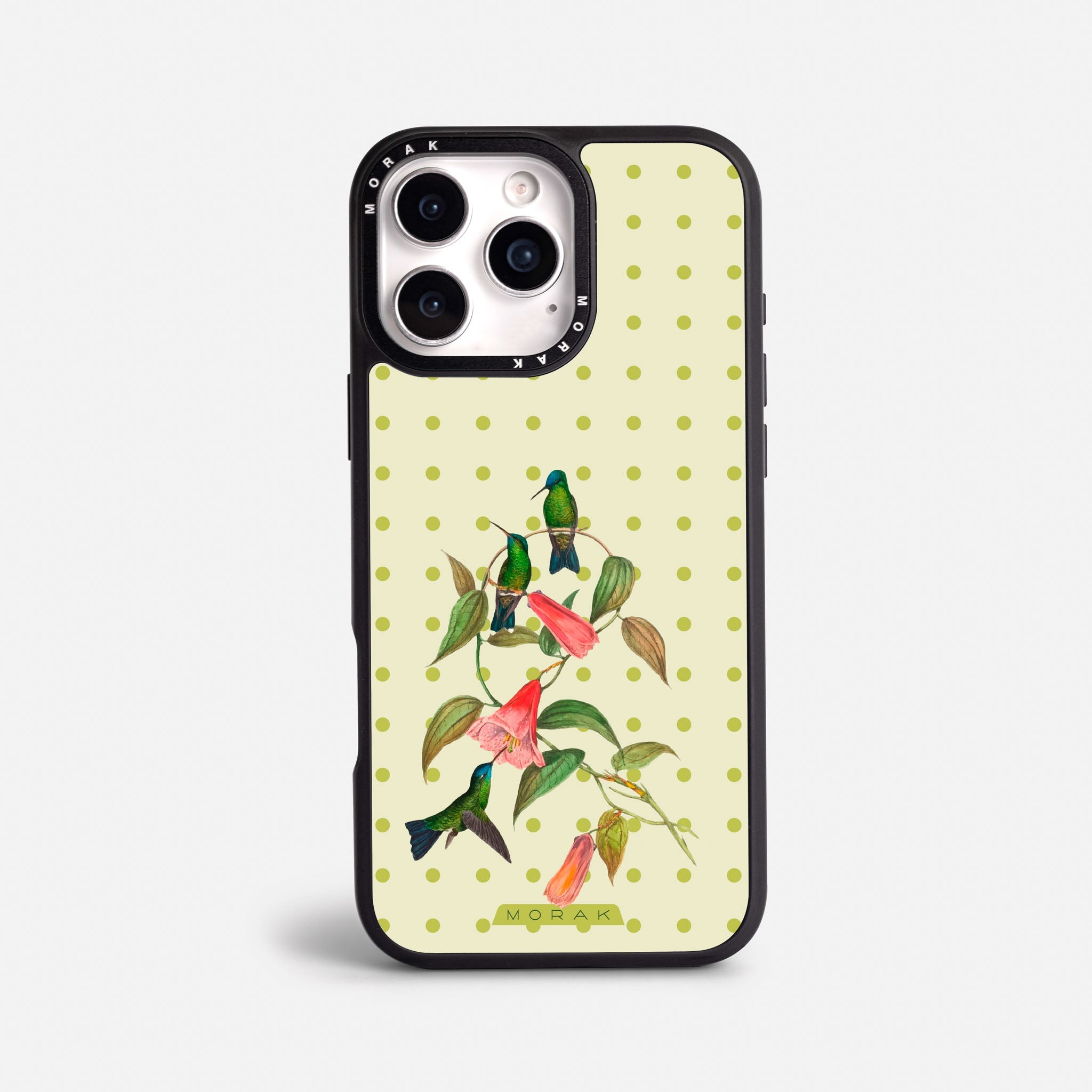 Case Colibrí Pop - Blanco Premium – Protección antigolpe | Diseño colombiano | Morak