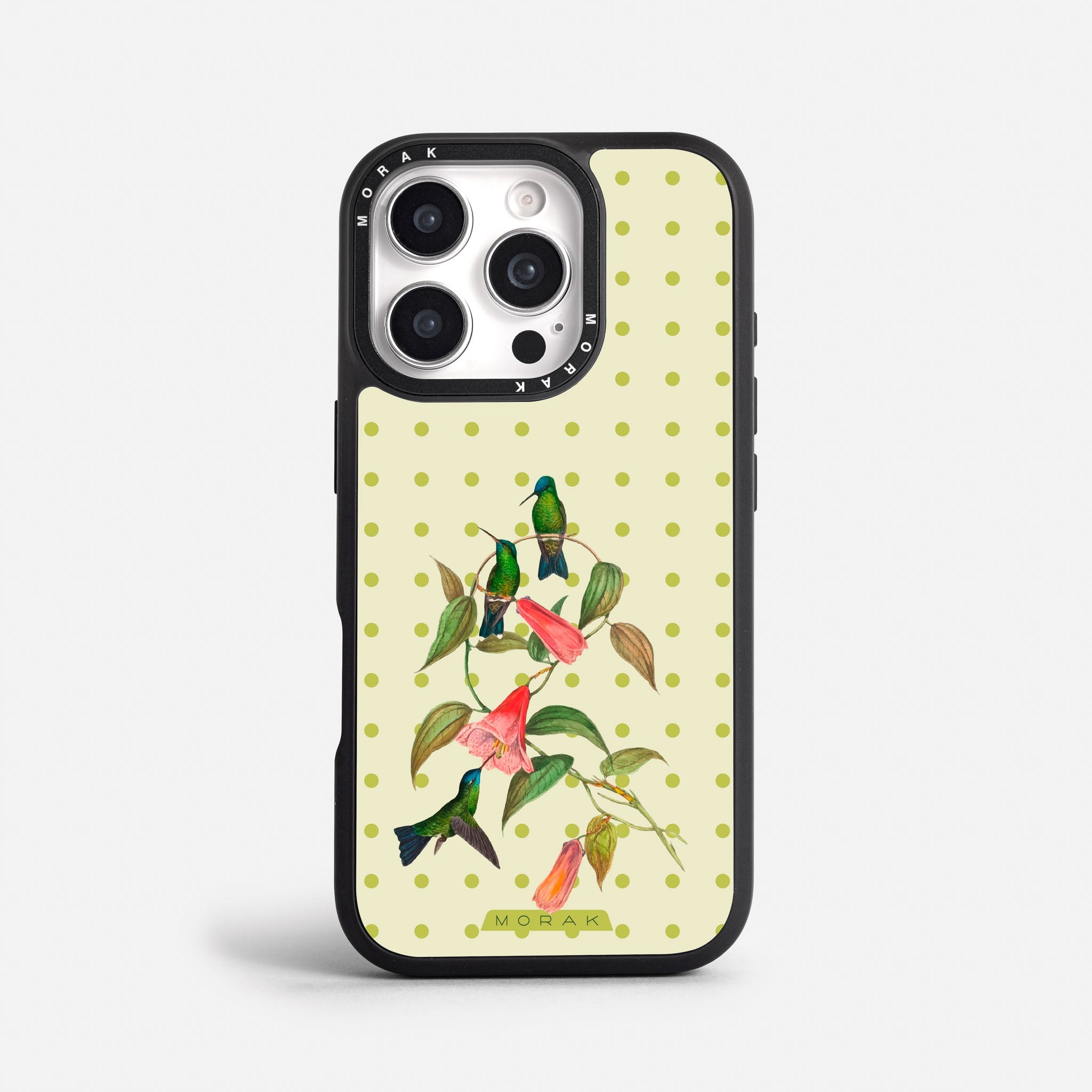 Case Colibrí Pop - Blanco Premium – Protección antigolpe | Diseño colombiano | Morak