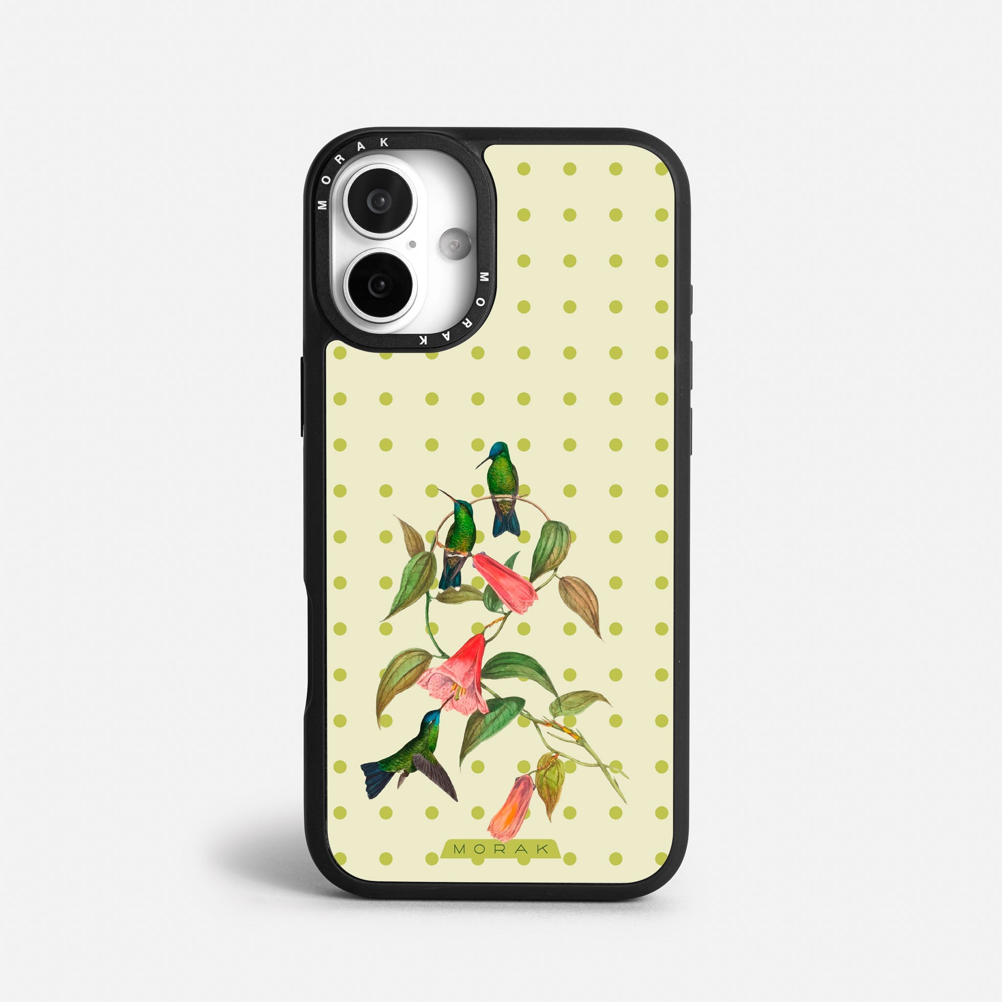 Case Colibrí Pop - Blanco Premium – Protección antigolpe | Diseño colombiano | Morak