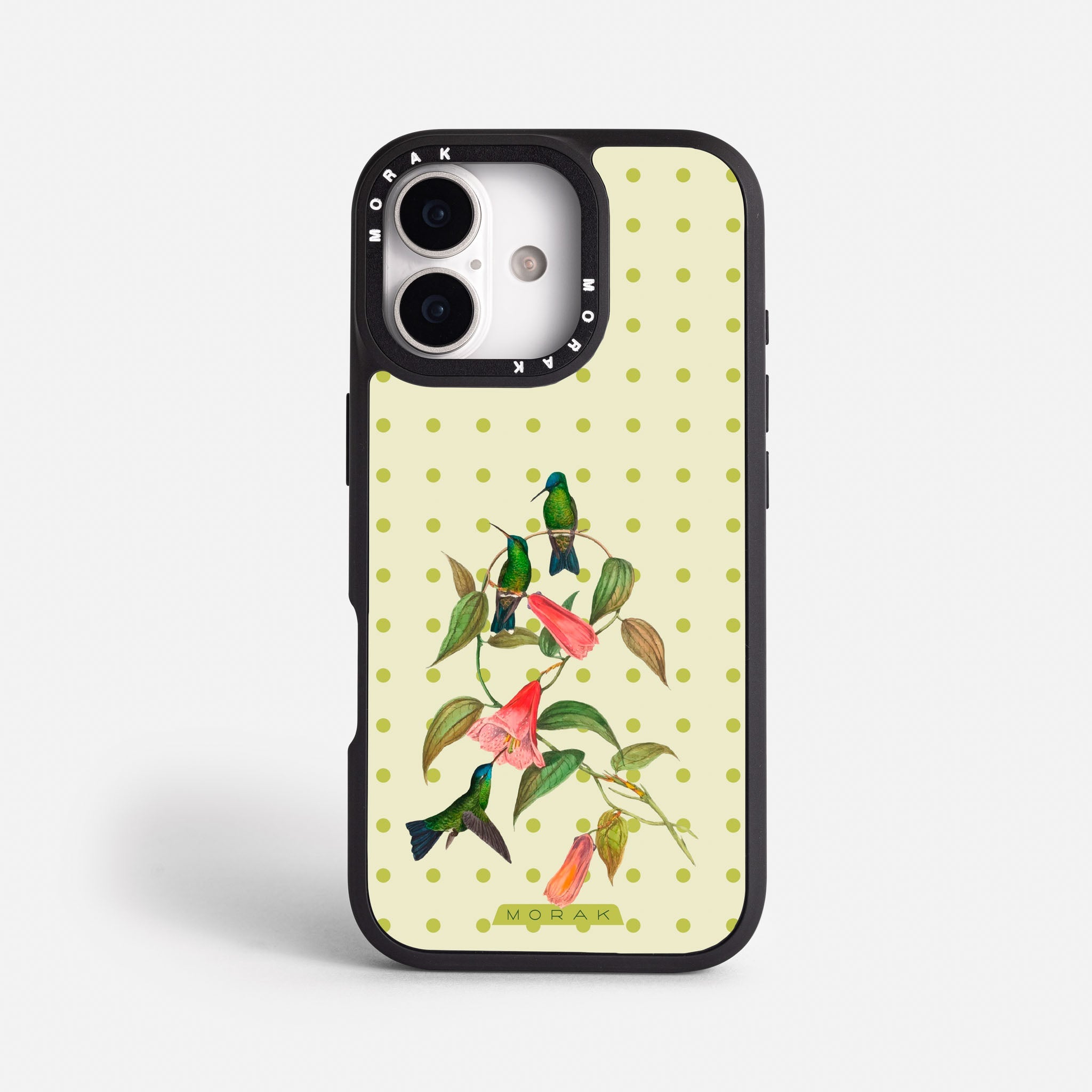 Case Colibrí Pop - Blanco Premium – Protección antigolpe | Diseño colombiano | Morak