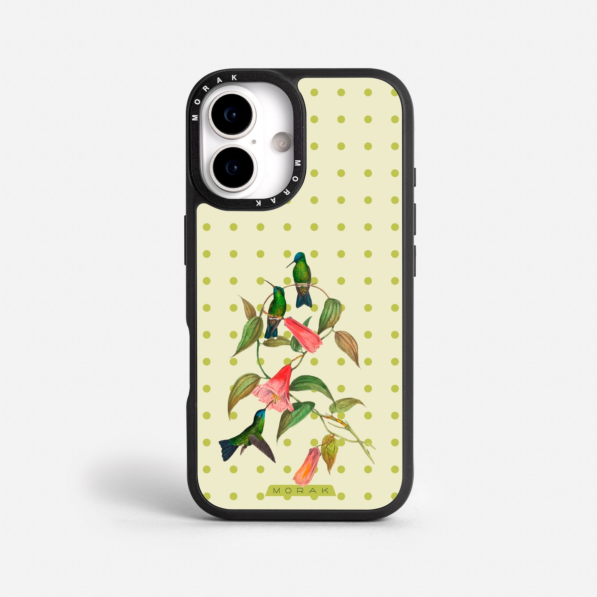 Case Colibrí Pop - Blanco Premium – Protección antigolpe | Diseño colombiano | Morak