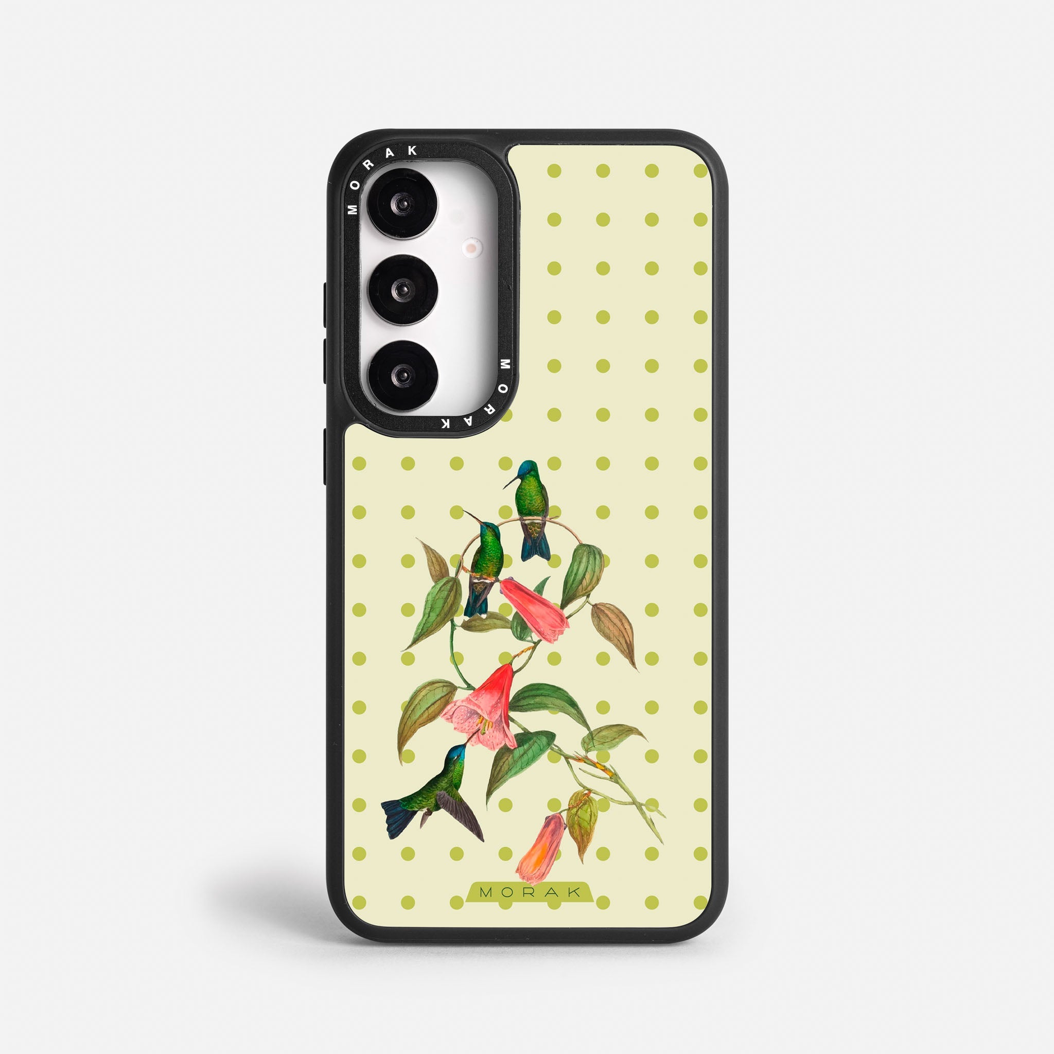 Case Colibrí Pop - Blanco Premium – Protección antigolpe | Diseño colombiano | Morak