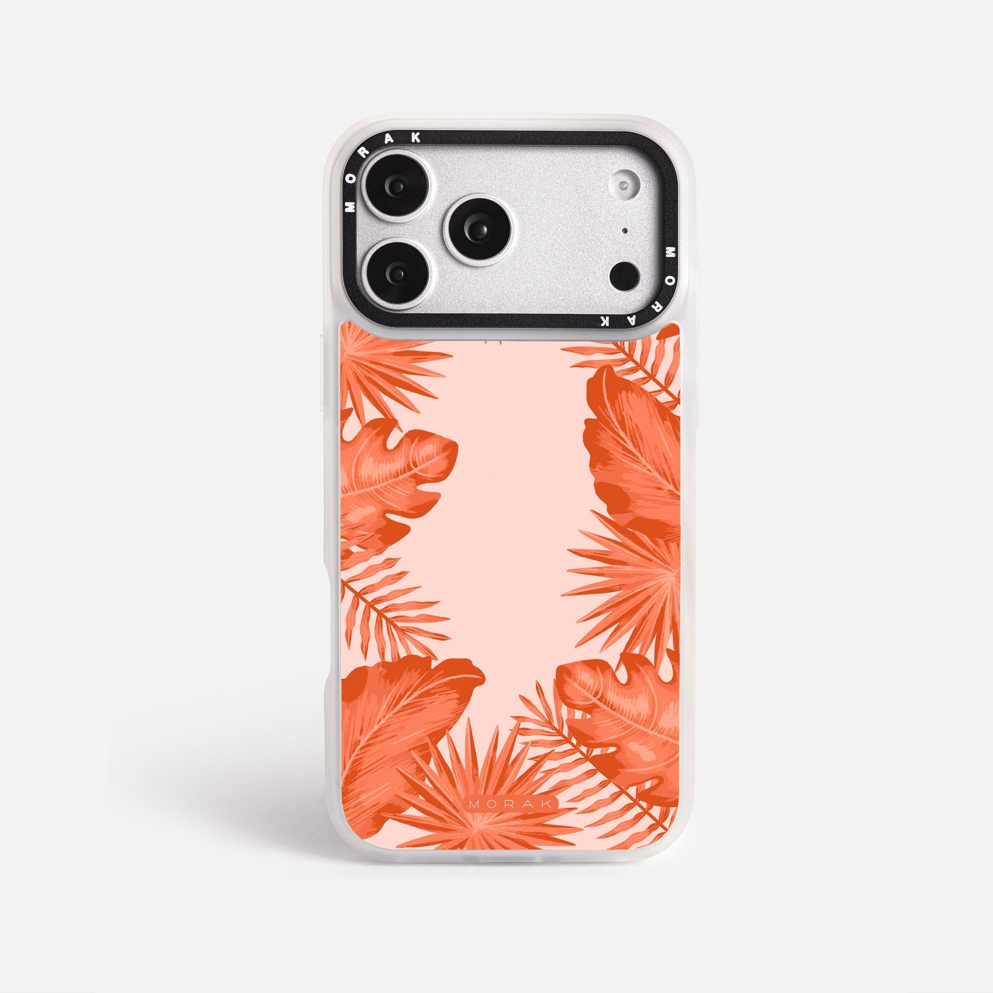 Case Coral Leaves - Blanco Premium – Protección antigolpe | Diseño colombiano | Morak
