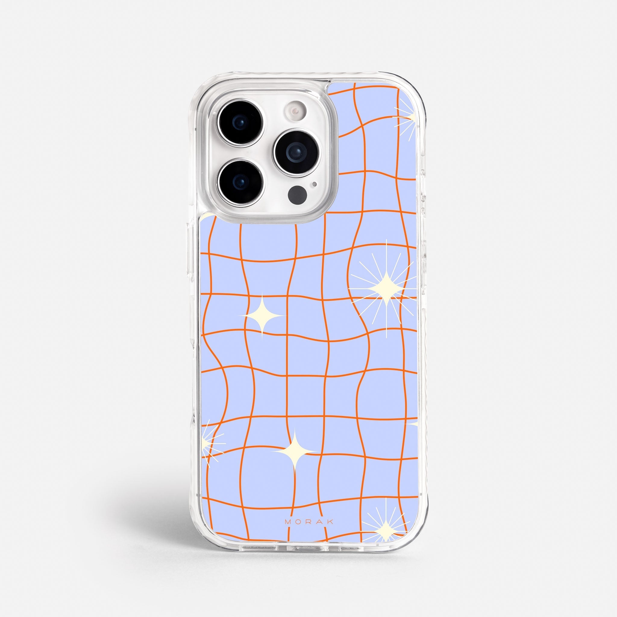 Case Cosmic Grid - Blanco Premium – Protección antigolpe | Diseño colombiano | Morak