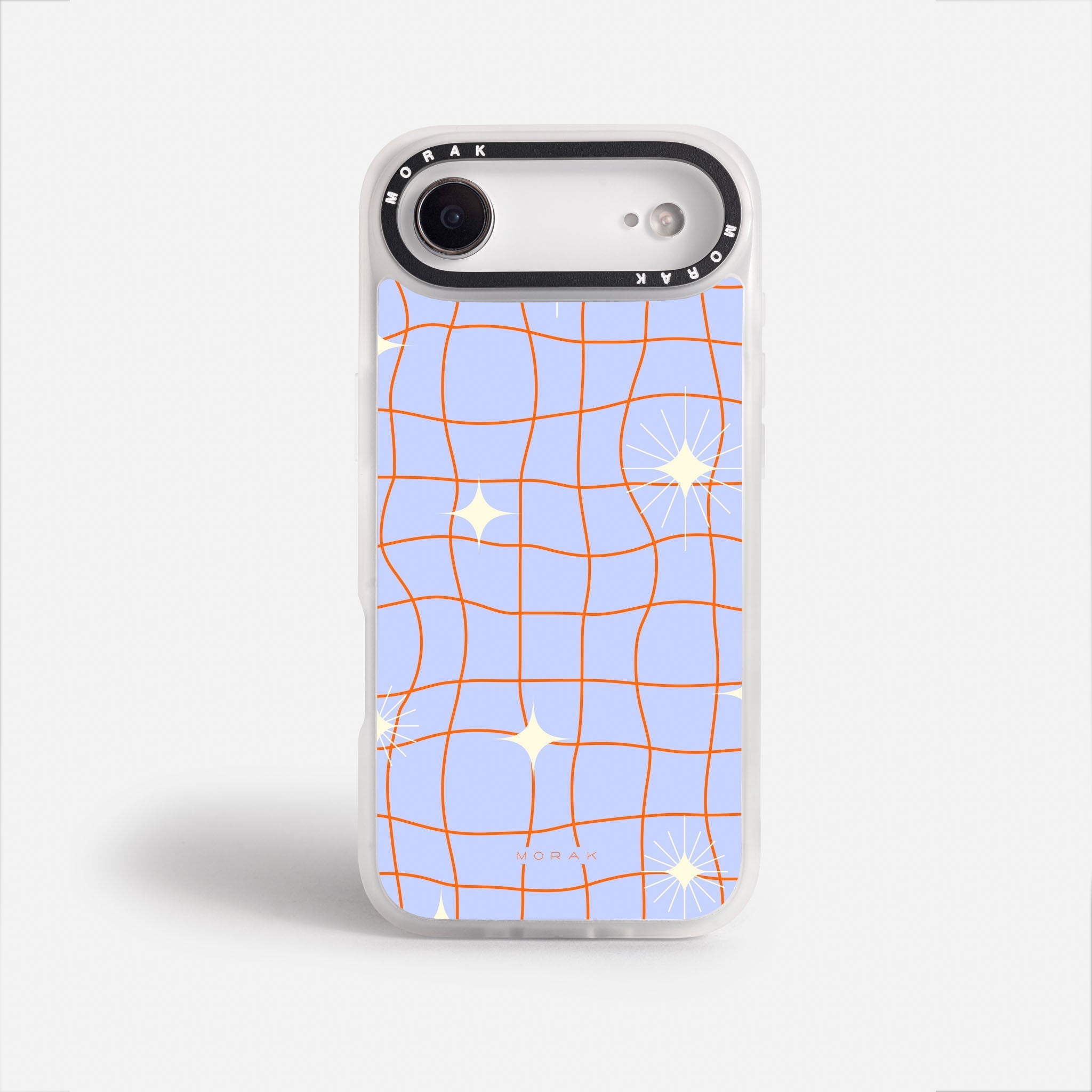 Case Cosmic Grid - Blanco Premium – Protección antigolpe | Diseño colombiano | Morak