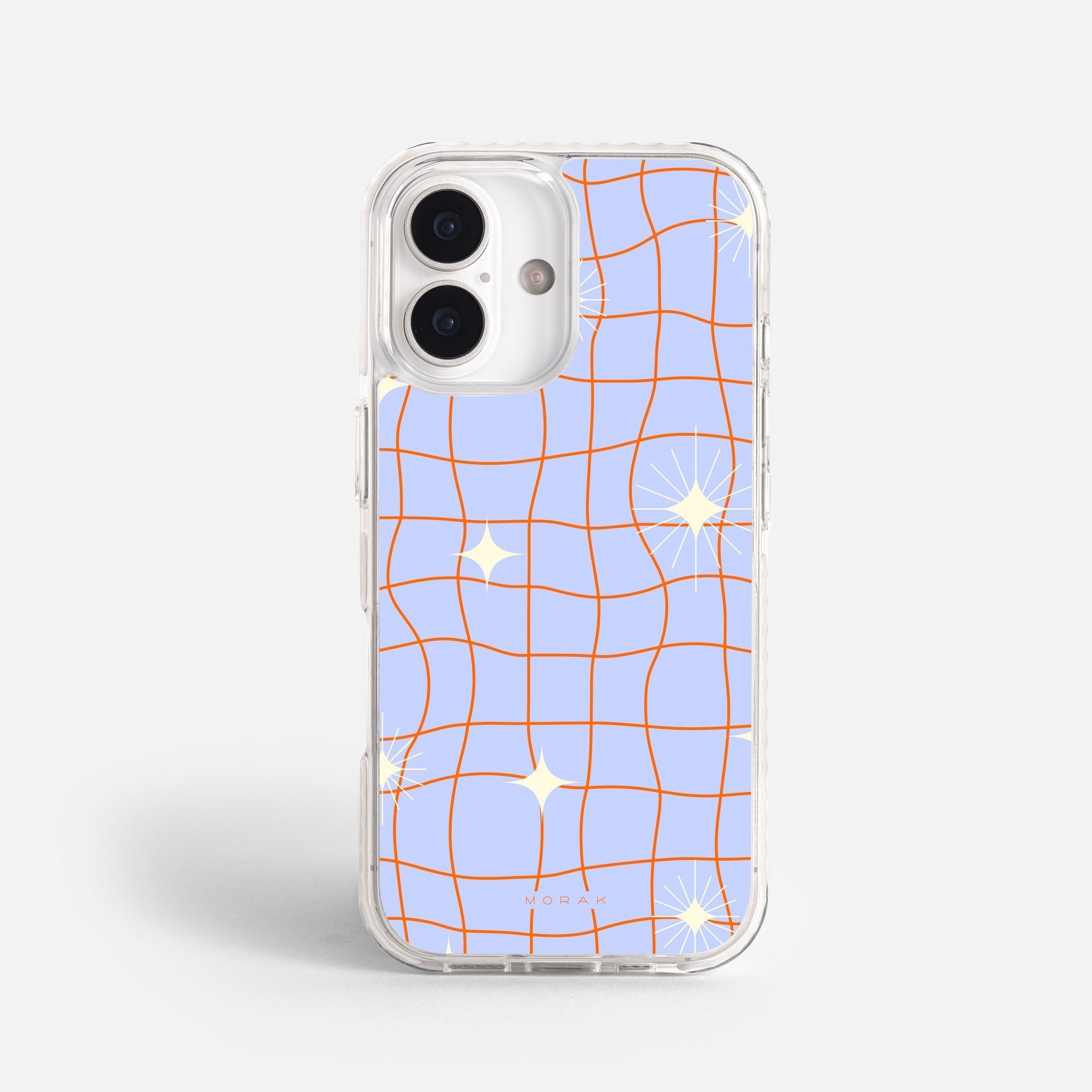 Case Cosmic Grid - Blanco Premium – Protección antigolpe | Diseño colombiano | Morak
