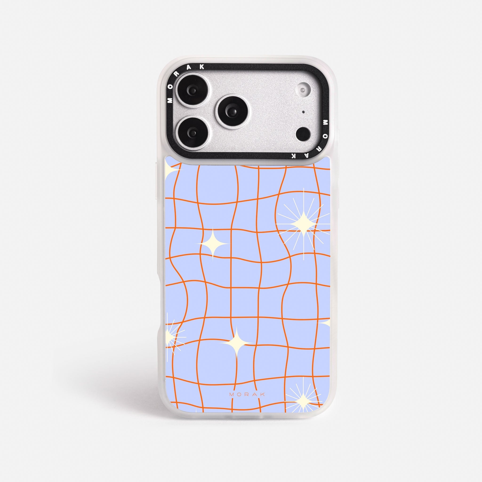 Case Cosmic Grid - Blanco Premium – Protección antigolpe | Diseño colombiano | Morak