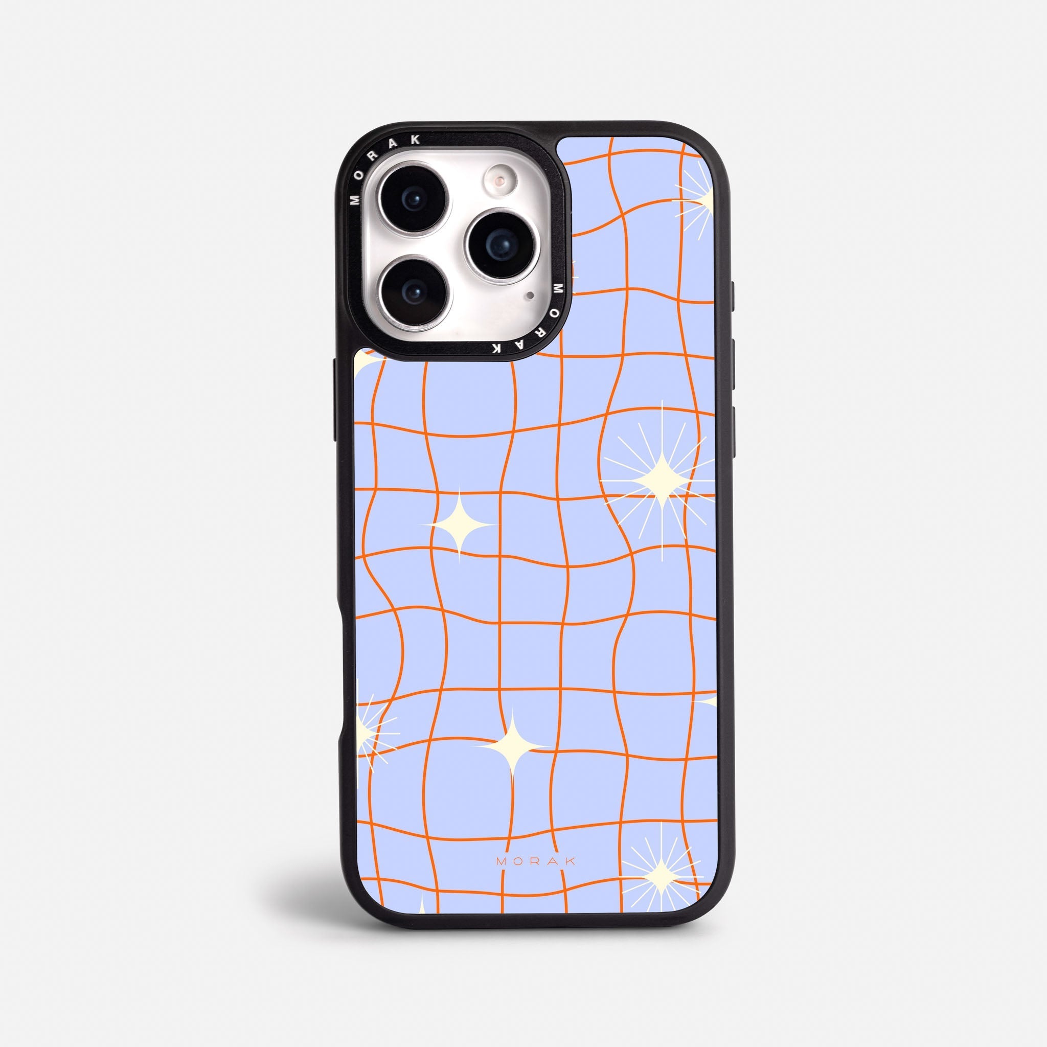 Case Cosmic Grid - Blanco Premium – Protección antigolpe | Diseño colombiano | Morak