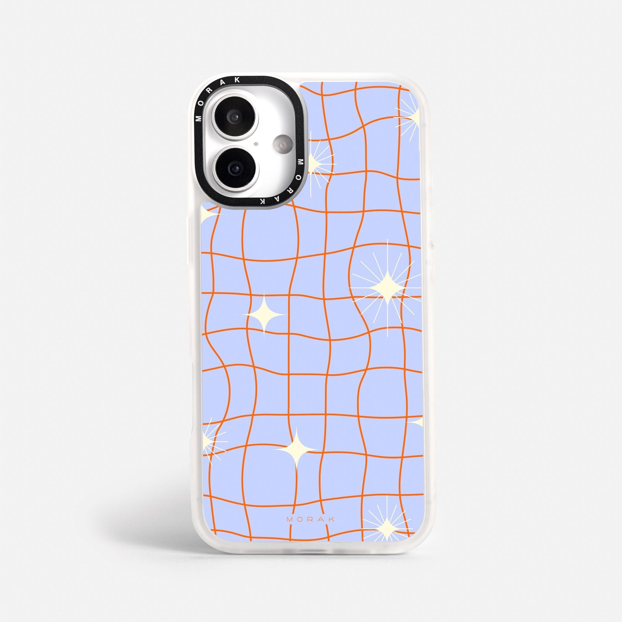 Case Cosmic Grid - Blanco Premium – Protección antigolpe | Diseño colombiano | Morak