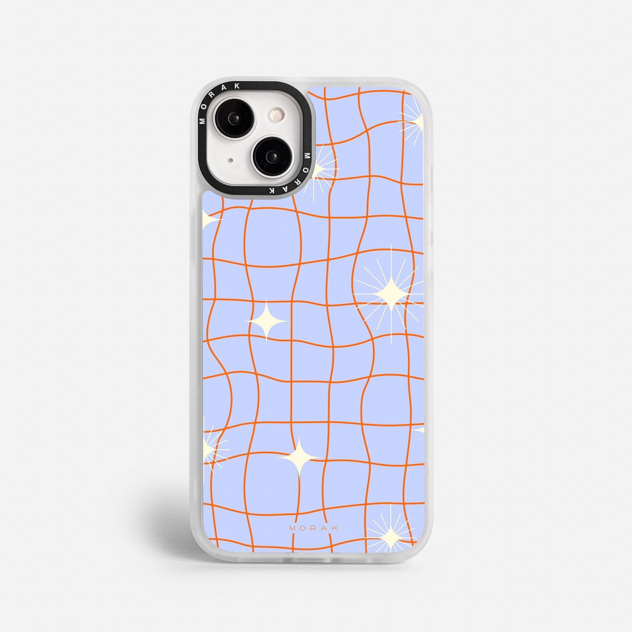 Case Cosmic Grid - Blanco Premium – Protección antigolpe | Diseño colombiano | Morak