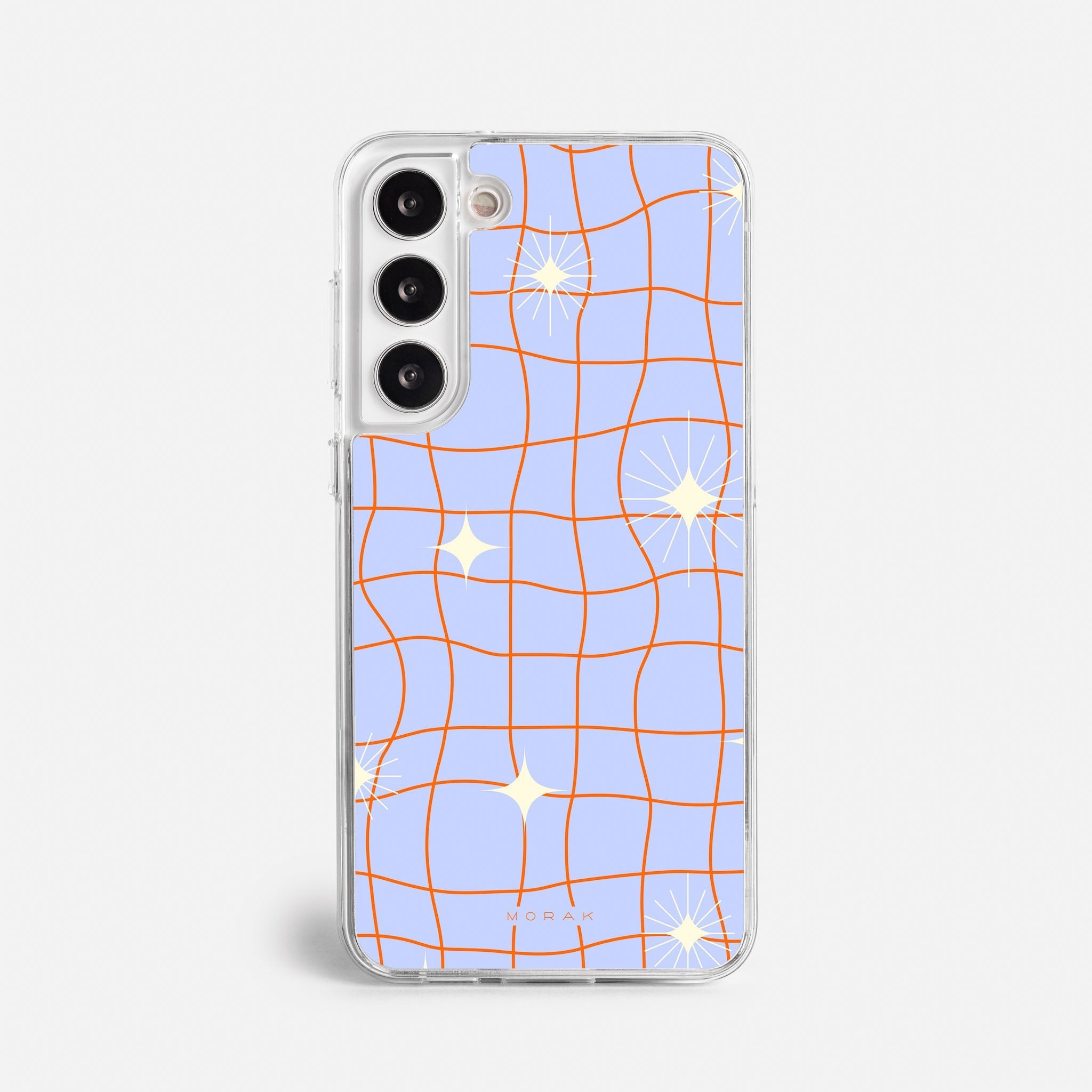 Case Cosmic Grid - Blanco Premium – Protección antigolpe | Diseño colombiano | Morak