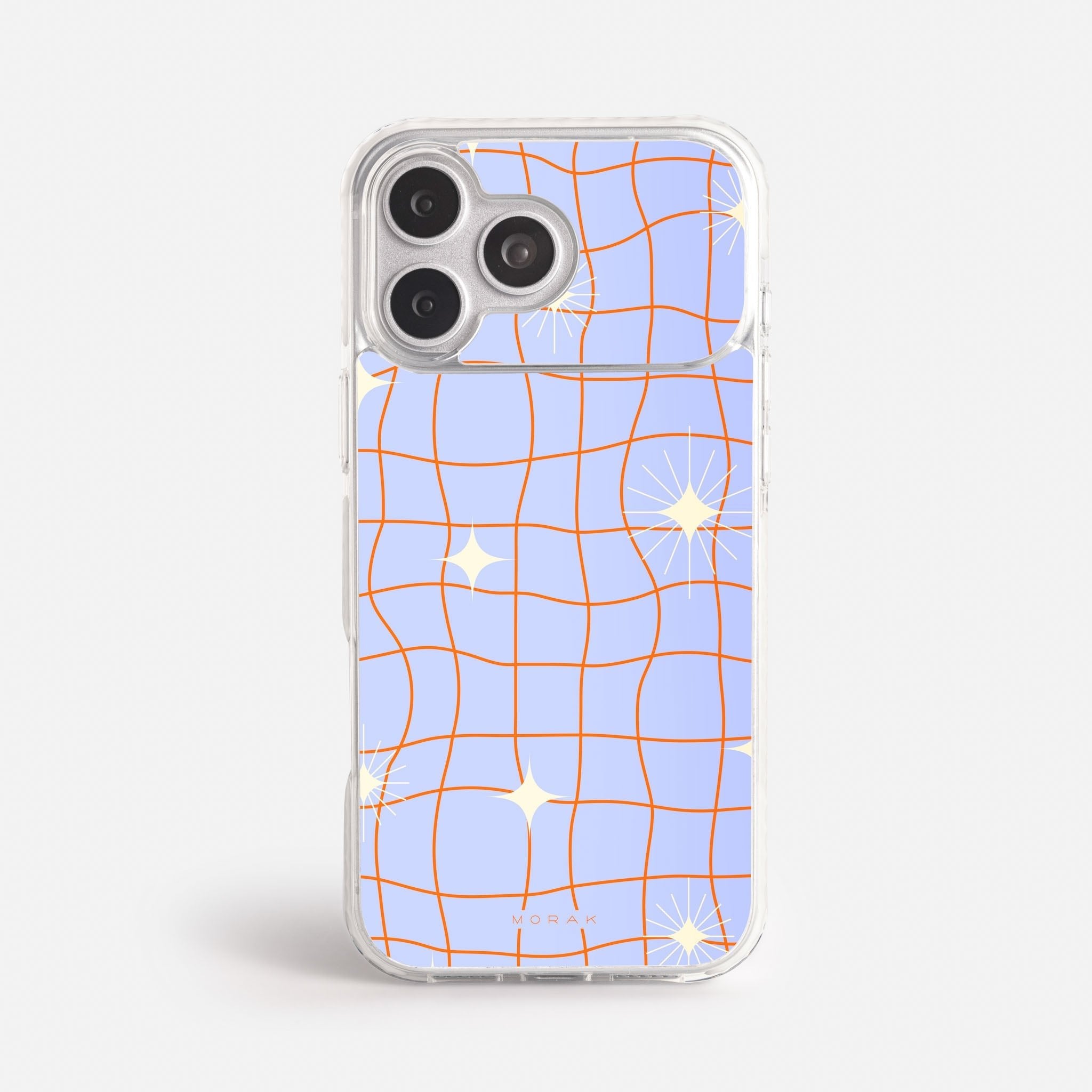 Case Cosmic Grid - Blanco Premium – Protección antigolpe | Diseño colombiano | Morak