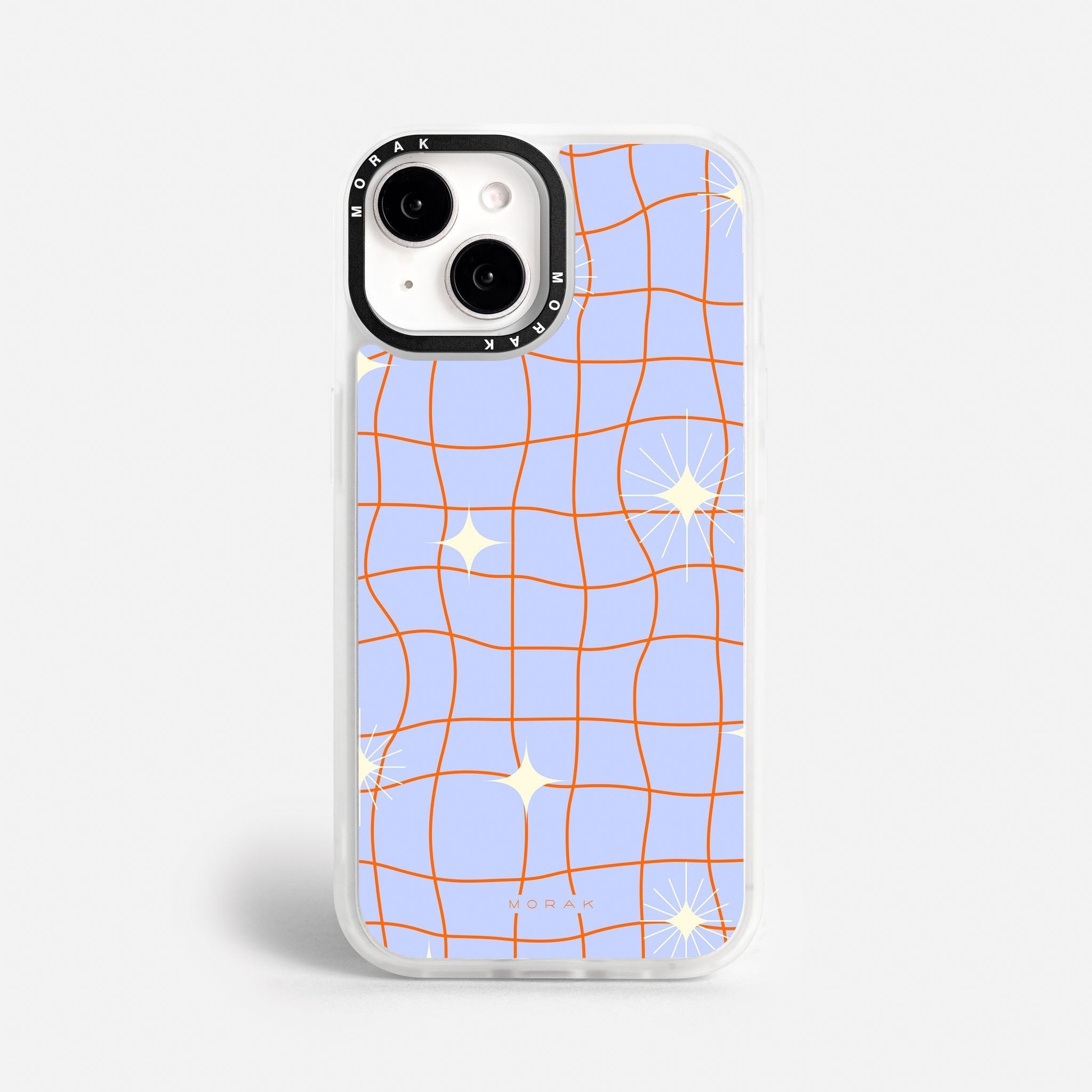 Case Cosmic Grid - Blanco Premium – Protección antigolpe | Diseño colombiano | Morak