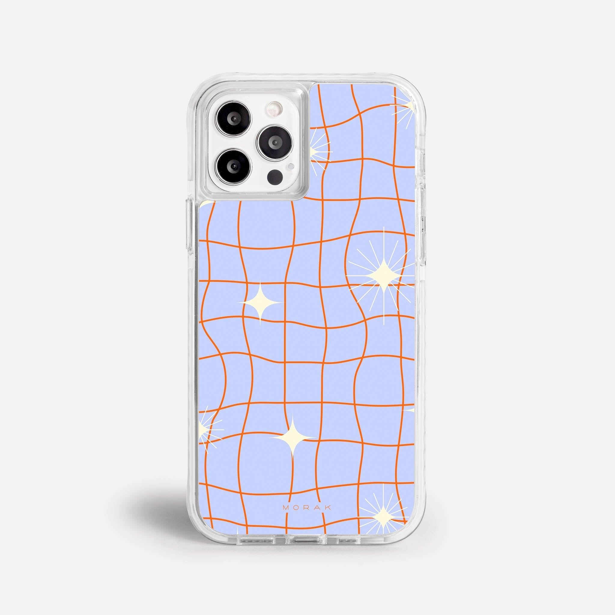 Case Cosmic Grid - Blanco Premium – Protección antigolpe | Diseño colombiano | Morak