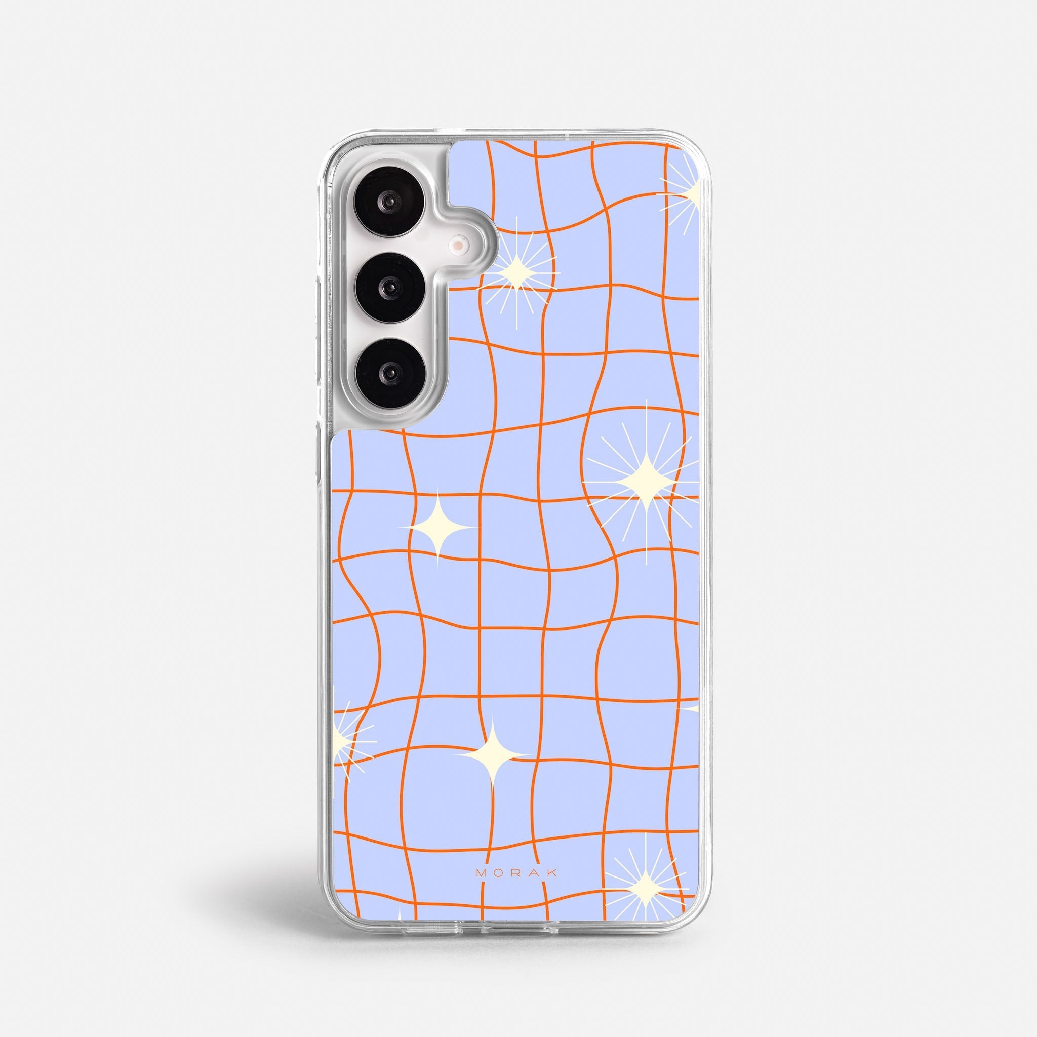 Case Cosmic Grid - Blanco Premium – Protección antigolpe | Diseño colombiano | Morak