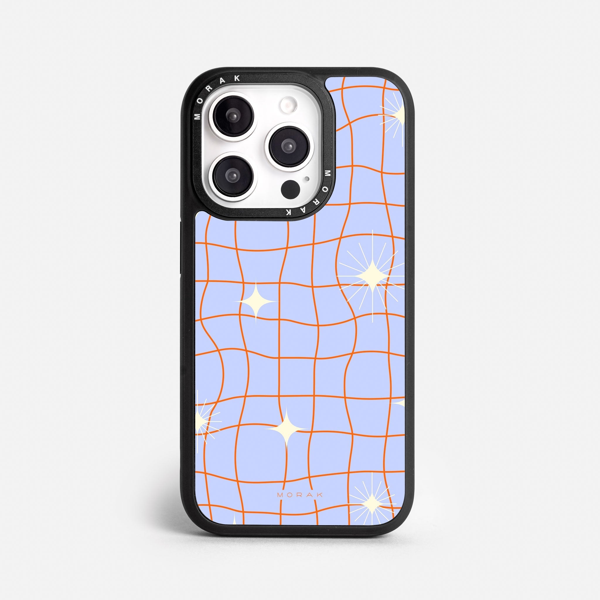 Case Cosmic Grid - Blanco Premium – Protección antigolpe | Diseño colombiano | Morak