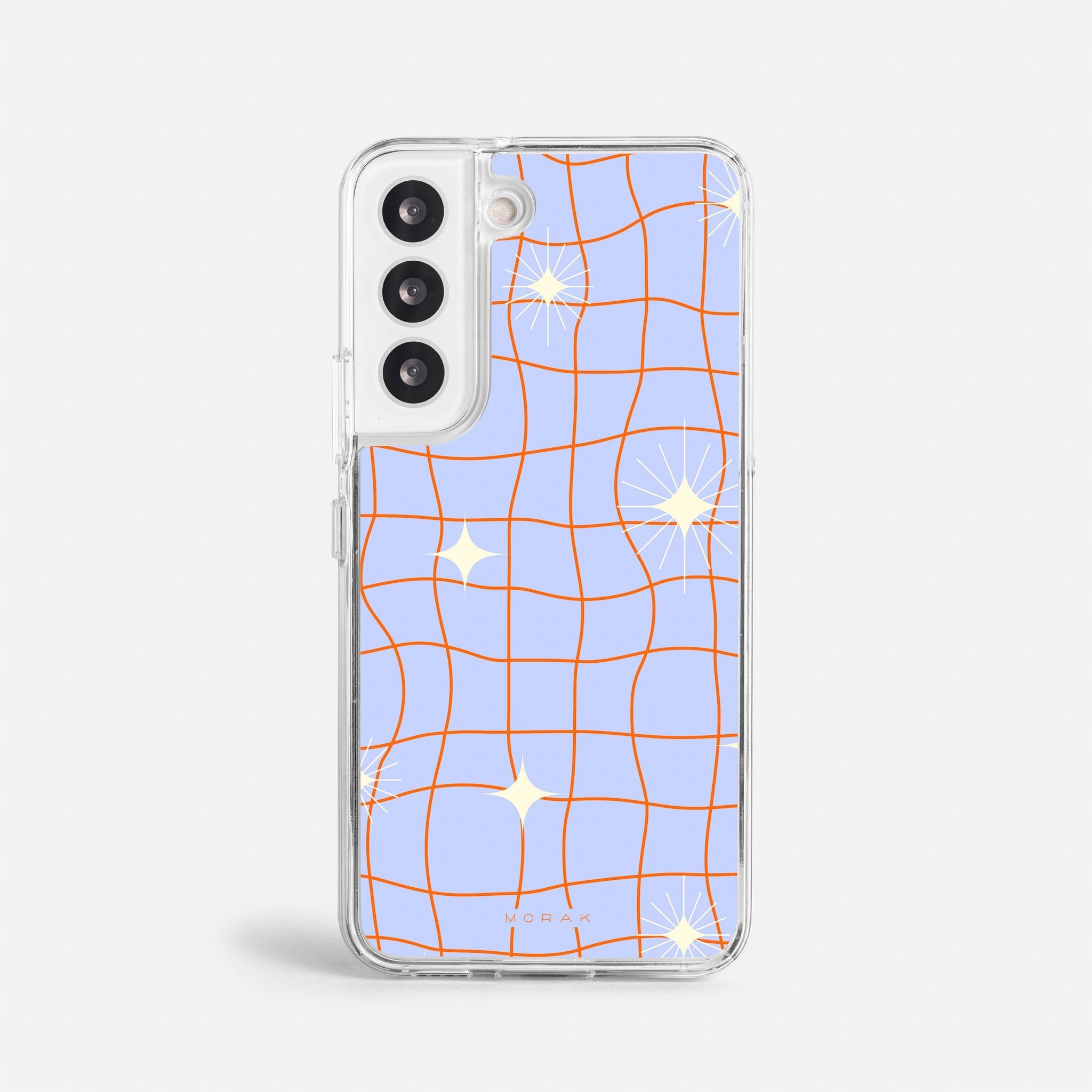 Case Cosmic Grid - Blanco Premium – Protección antigolpe | Diseño colombiano | Morak